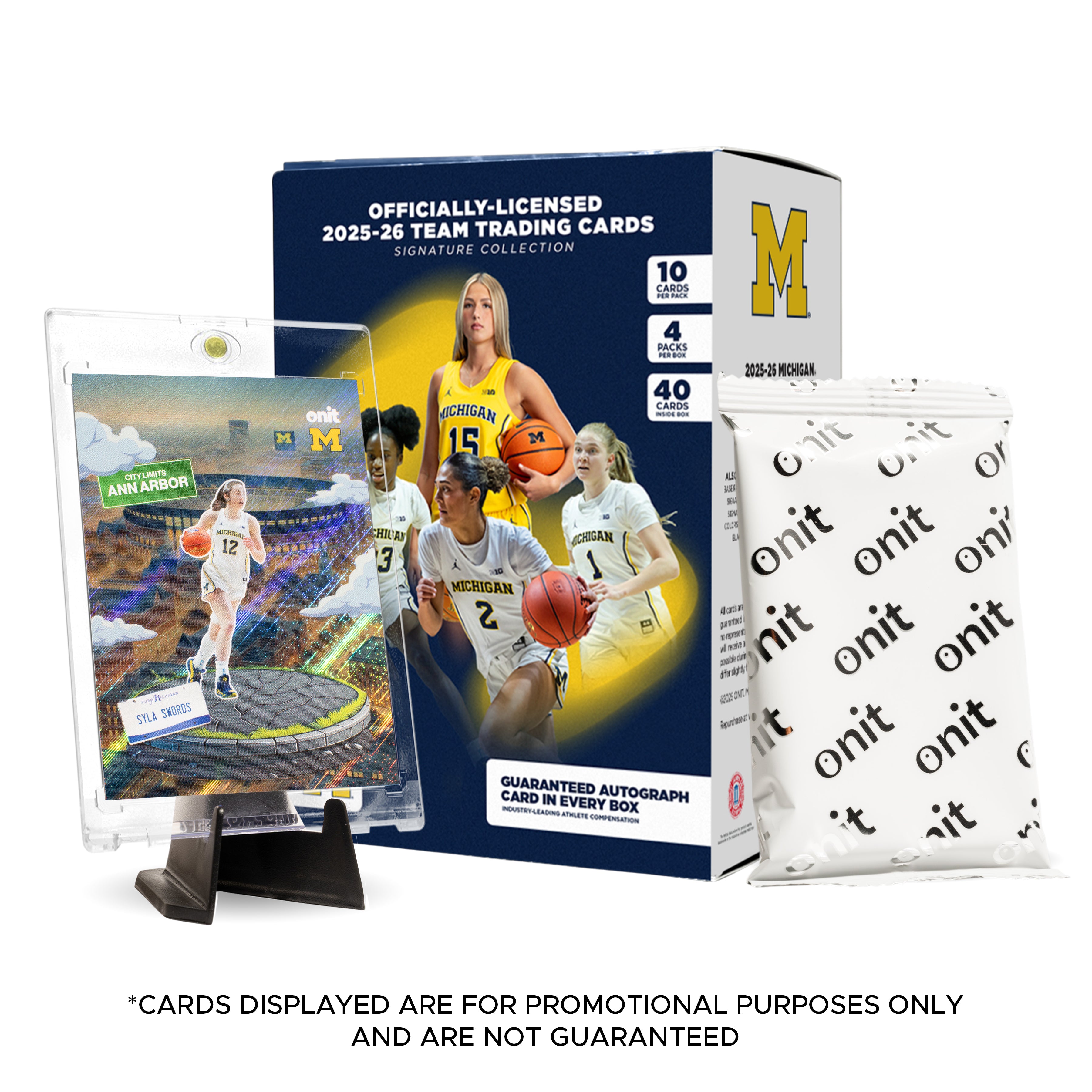 University of Michigan Women's Basketball 2025-26 Trading Cards - Platinum Box (Guaranteed Autograph)