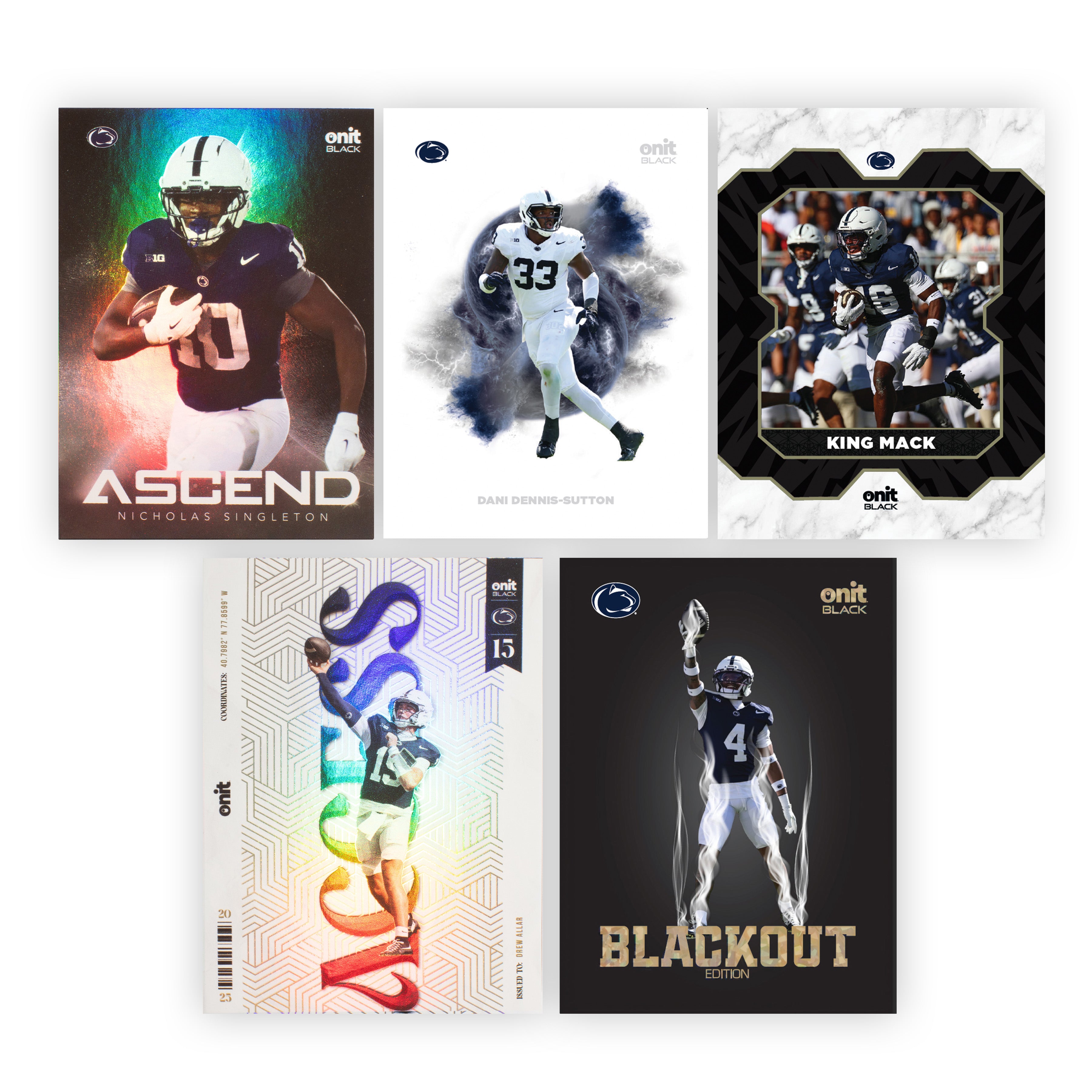 Penn State University Football 2025 ONIT Black