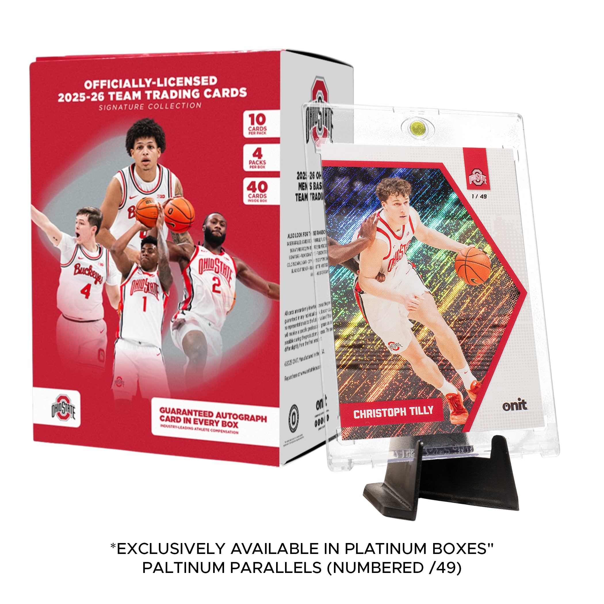 The Ohio State University Men's Basketball 2025-26 Trading Cards - Platinum Box (Guaranteed Autograph)