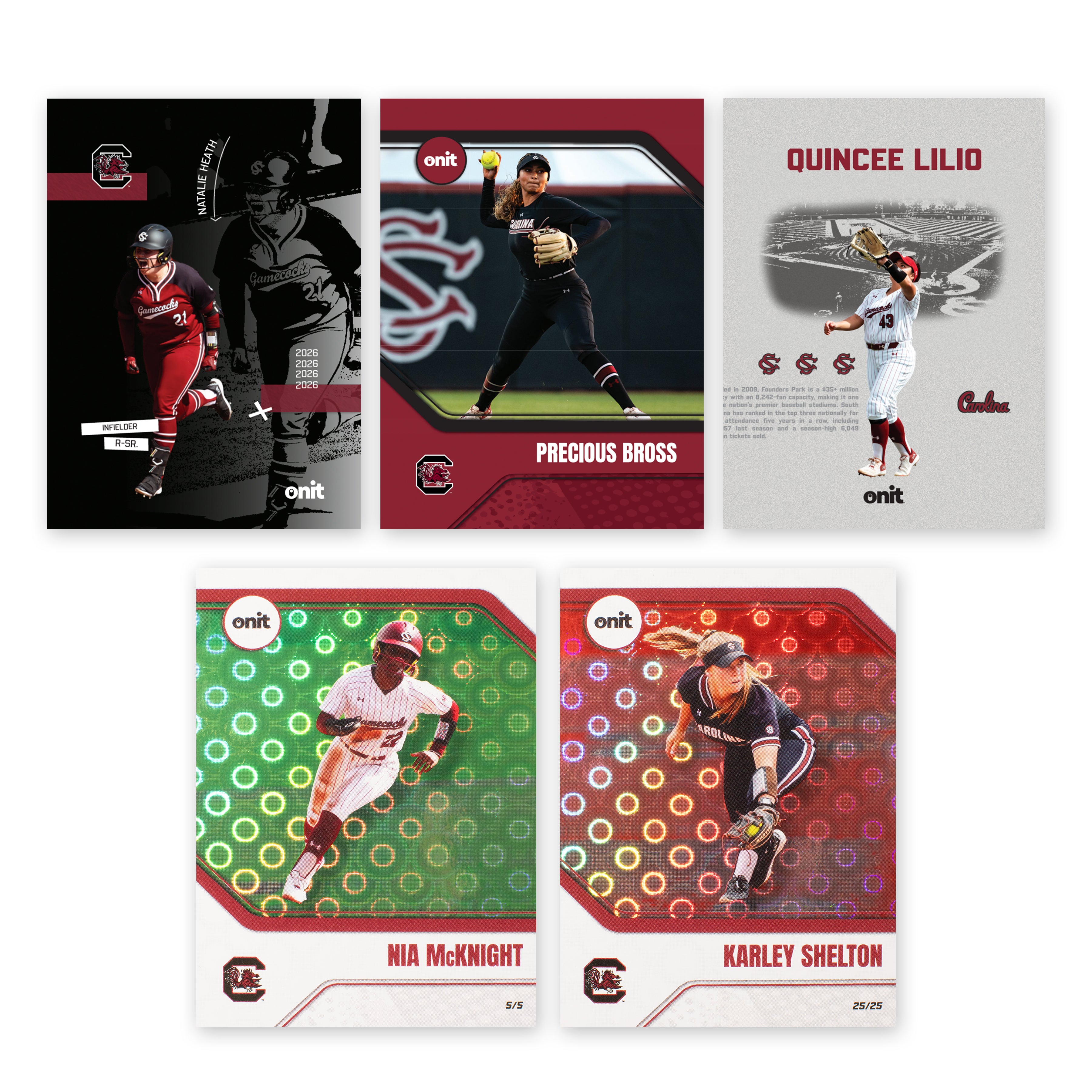 University of South Carolina Softball 2026 Trading Cards
