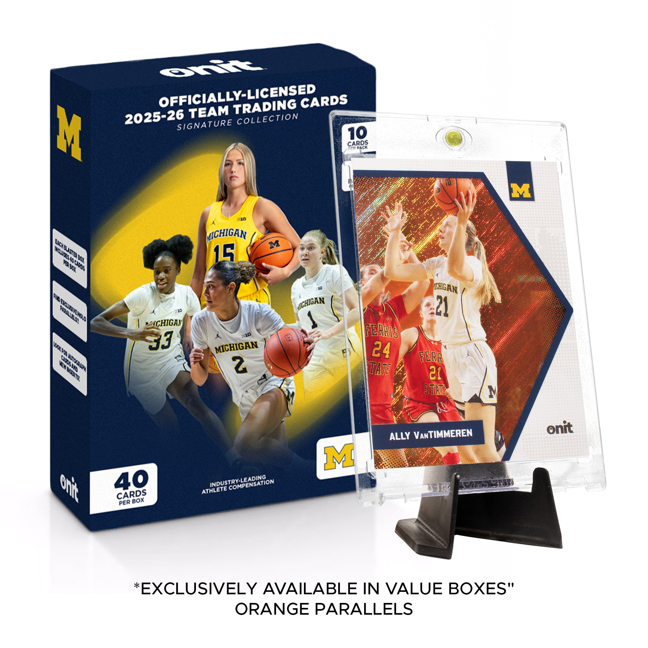 University of Michigan Women's Basketball 2025-26 Trading Cards - Value Box