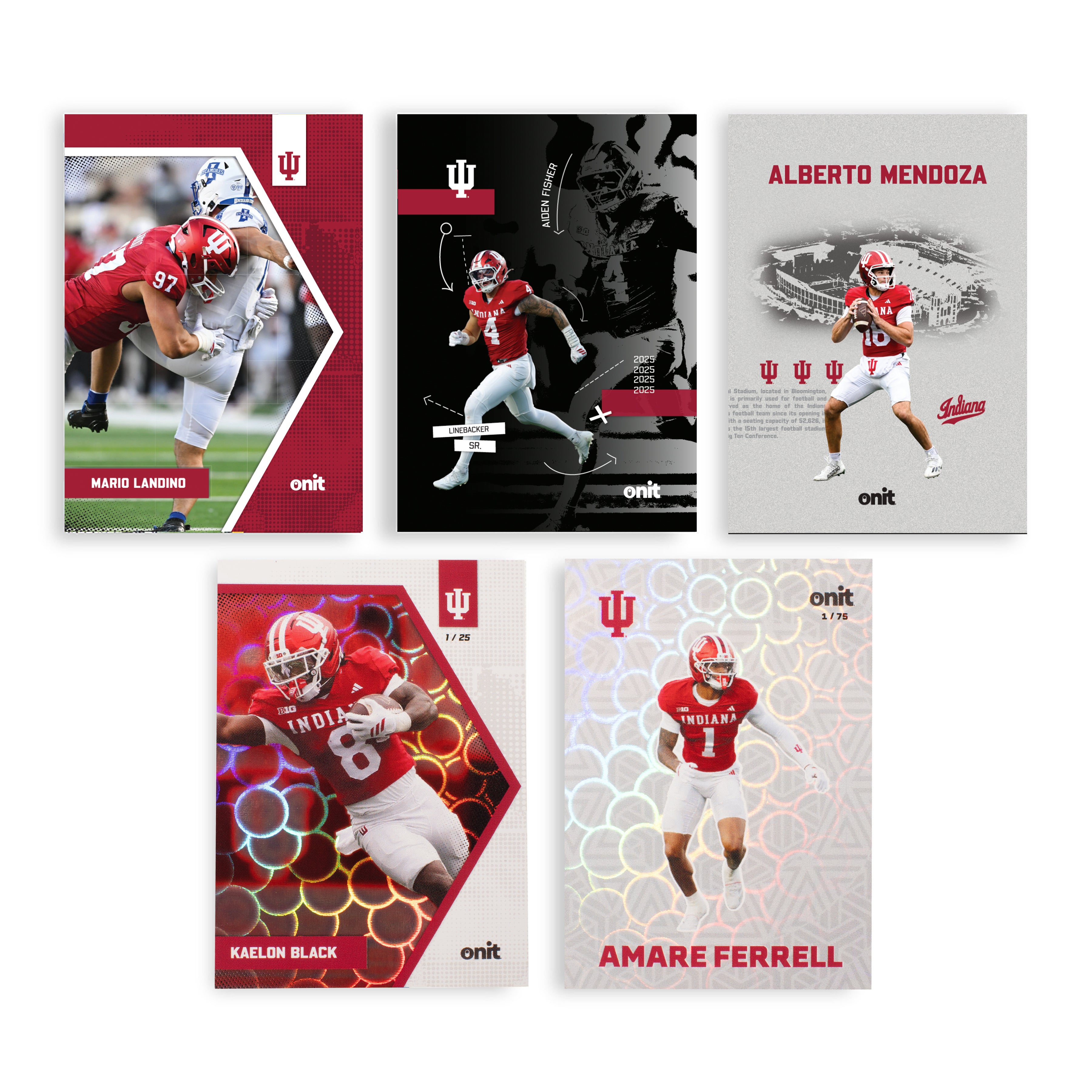 Indiana University Football 2025 Trading Cards - Platinum Box