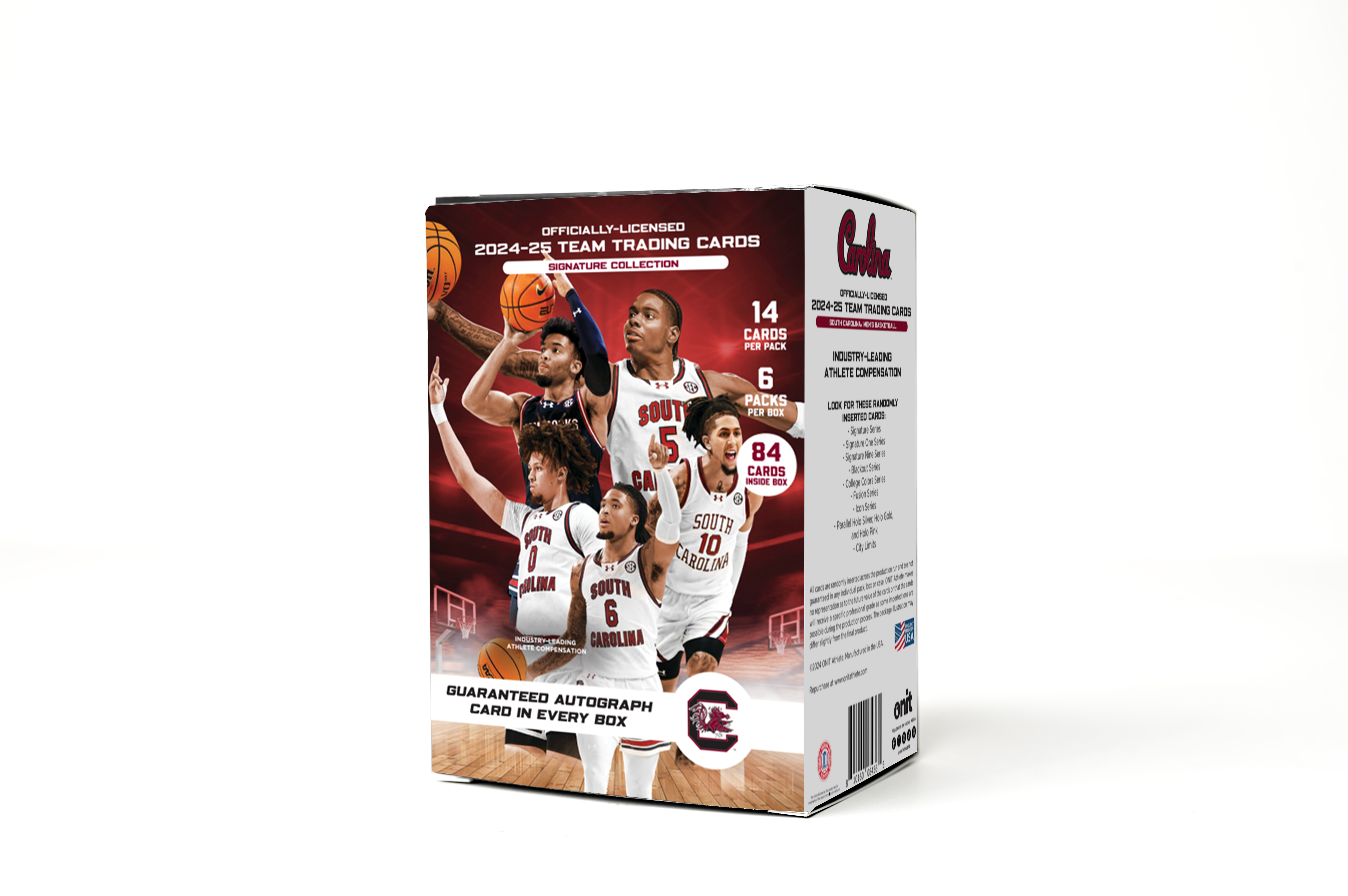 University of South Carolina® NIL Men's Basketball - 2024-25 Signature Trading Cards - Platinum Box with Guaranteed Autograph