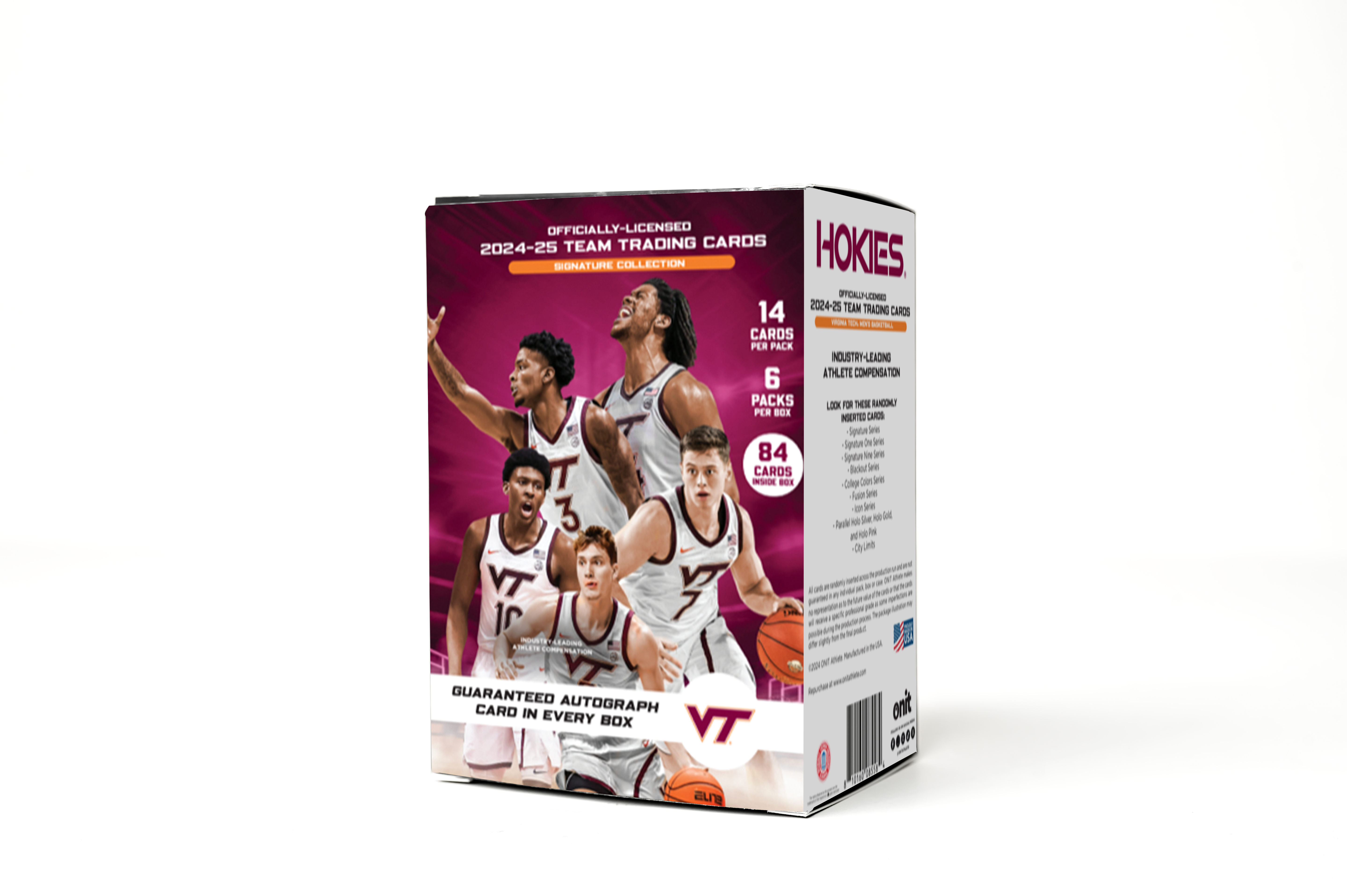 Virginia Tech® NIL Men's Basketball - 2024-25 Signature Trading Cards - Platinum Box with Guaranteed Autograph