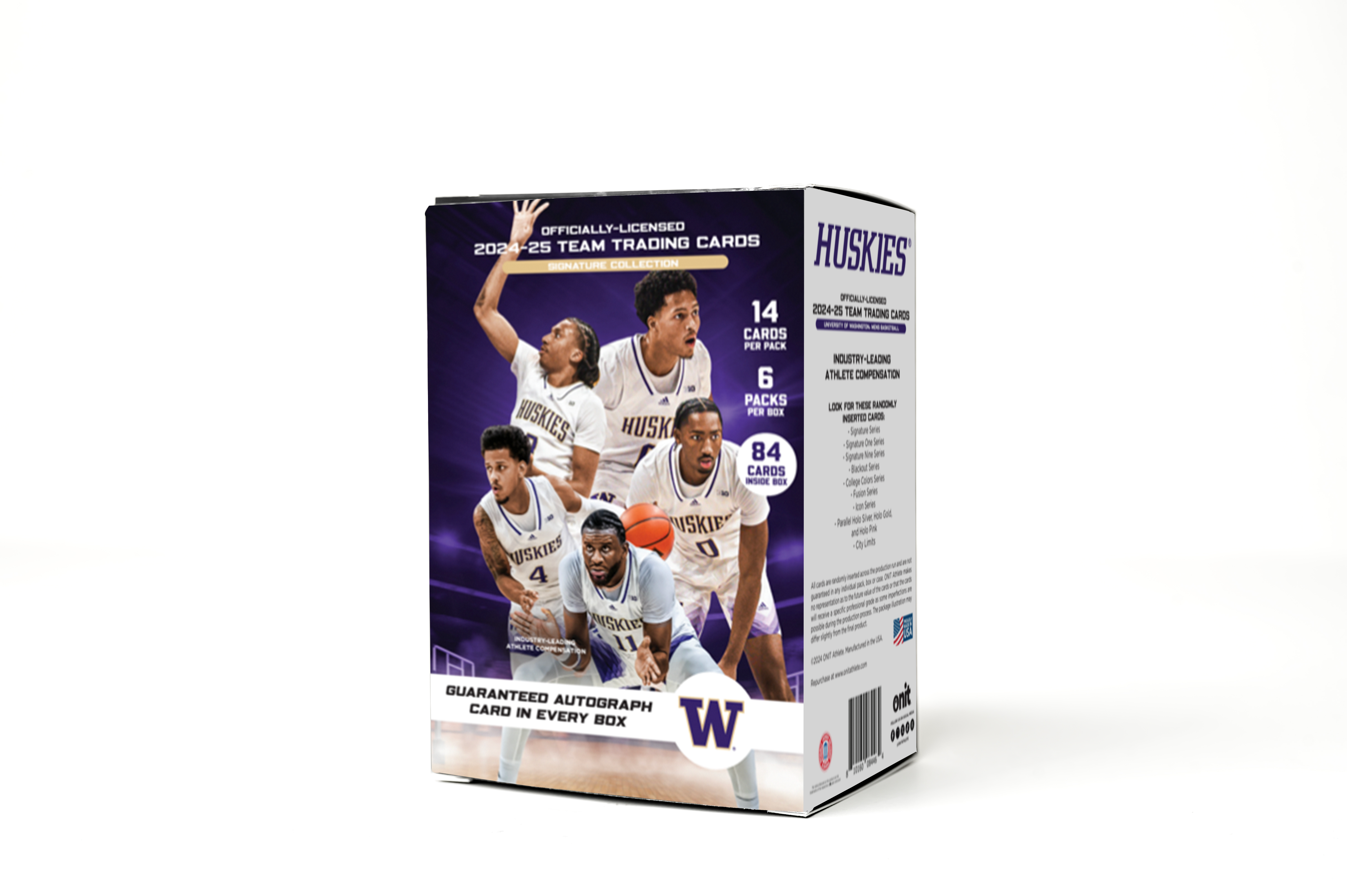 University of Washington ® NIL Men's Basketball - 2024-25 Signature Trading Cards - Platinum Box with Guaranteed Autograph