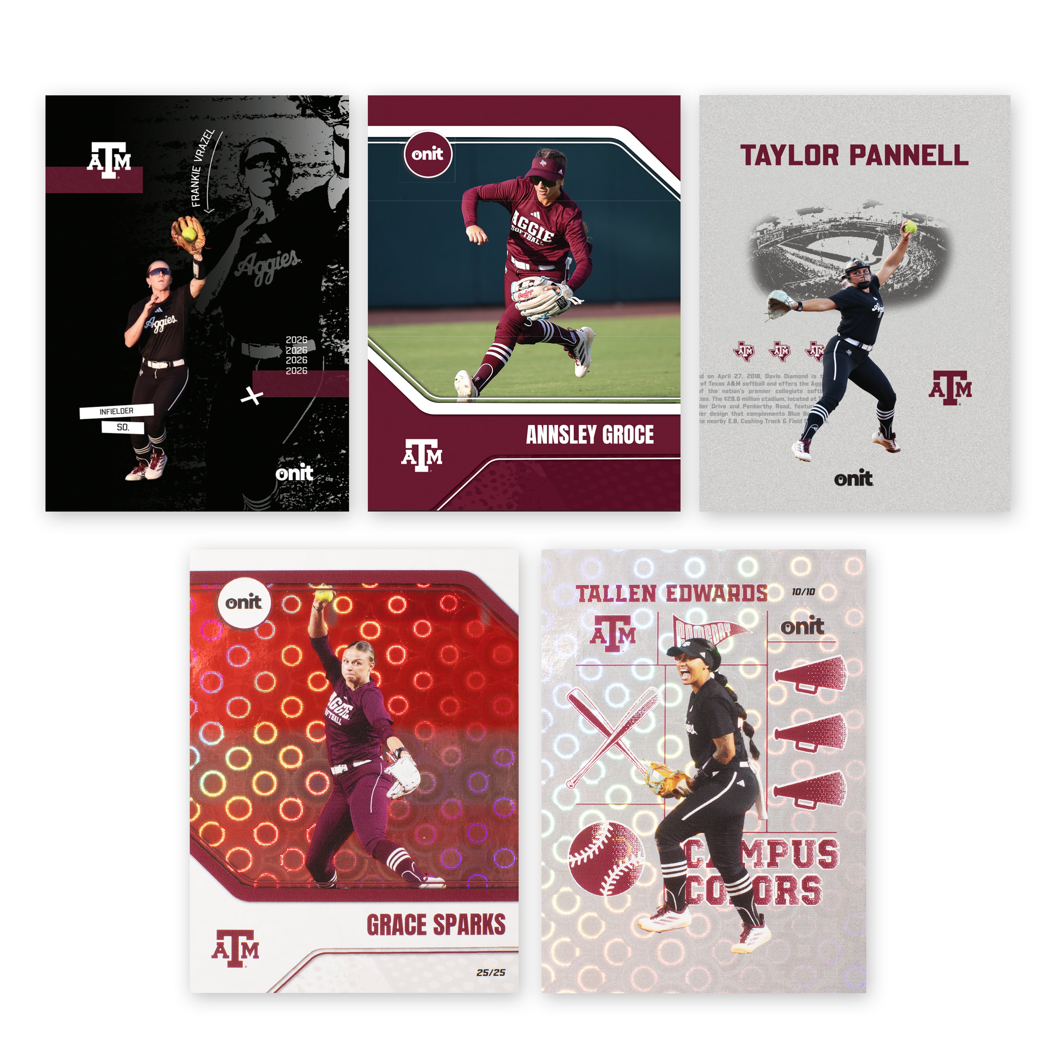 Texas A&M University Softball 2026 Trading Cards