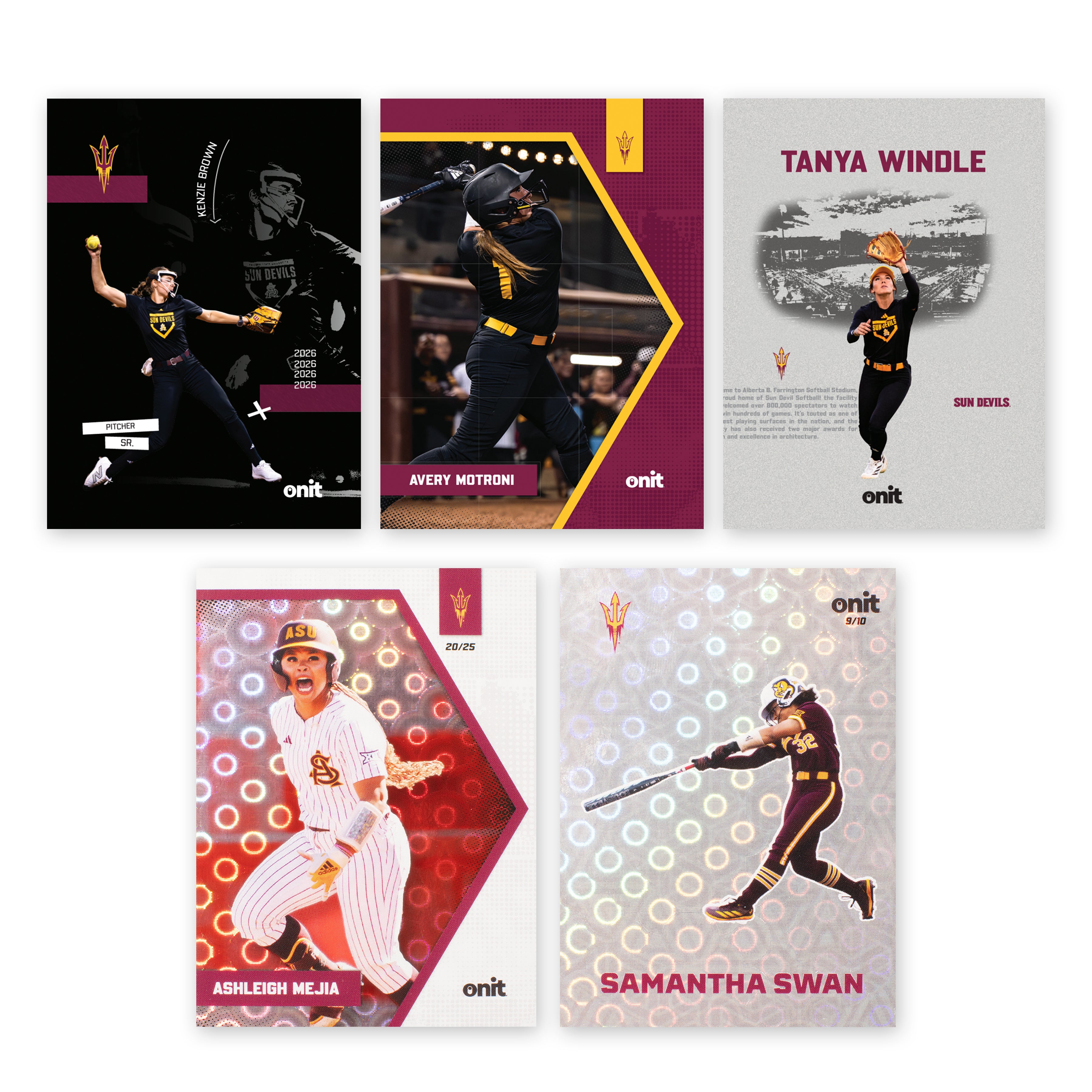 Arizona State University Softball 2026 Trading Cards