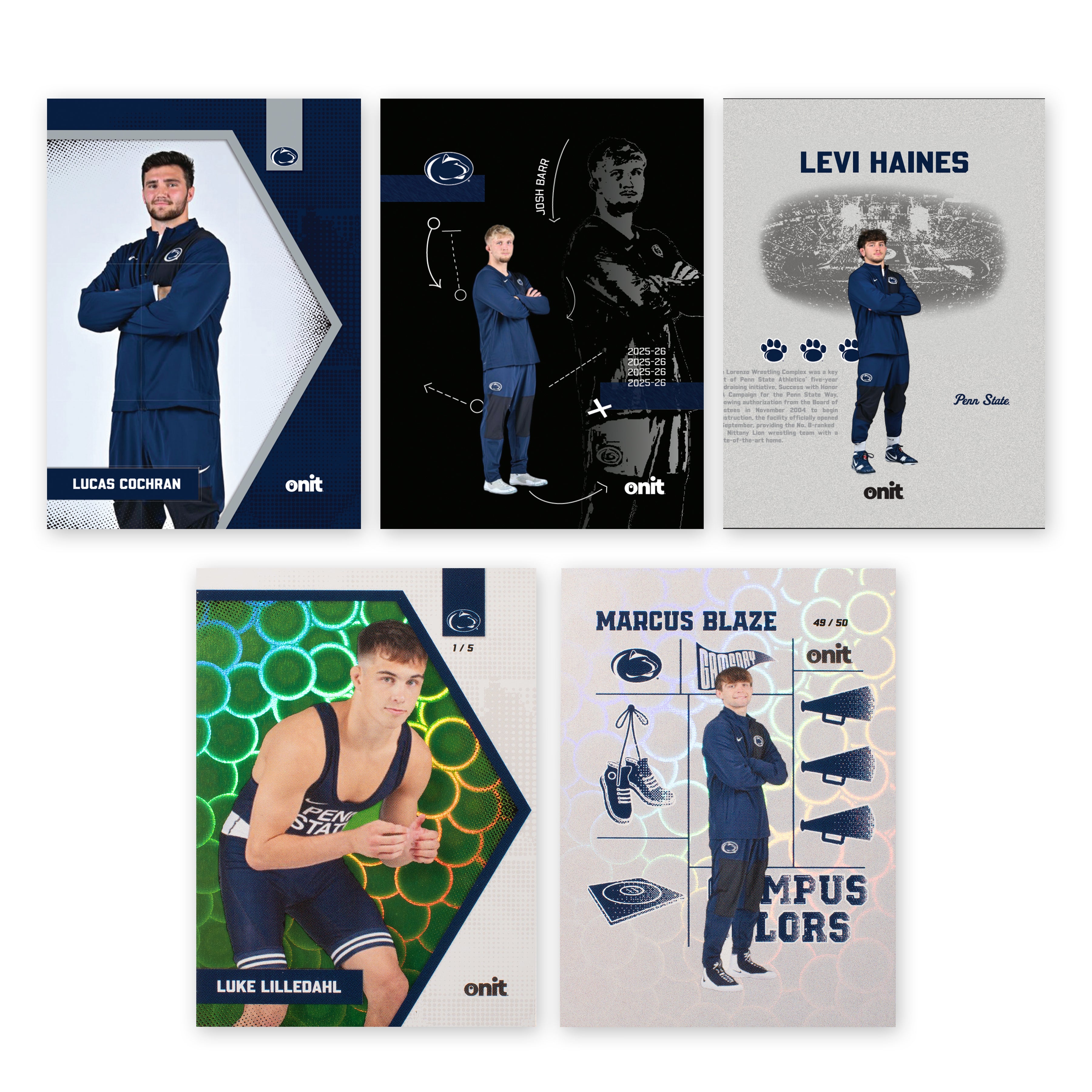 Penn State University Wrestling 2025-26 Trading Cards - Platinum Box (Guaranteed Autograph)