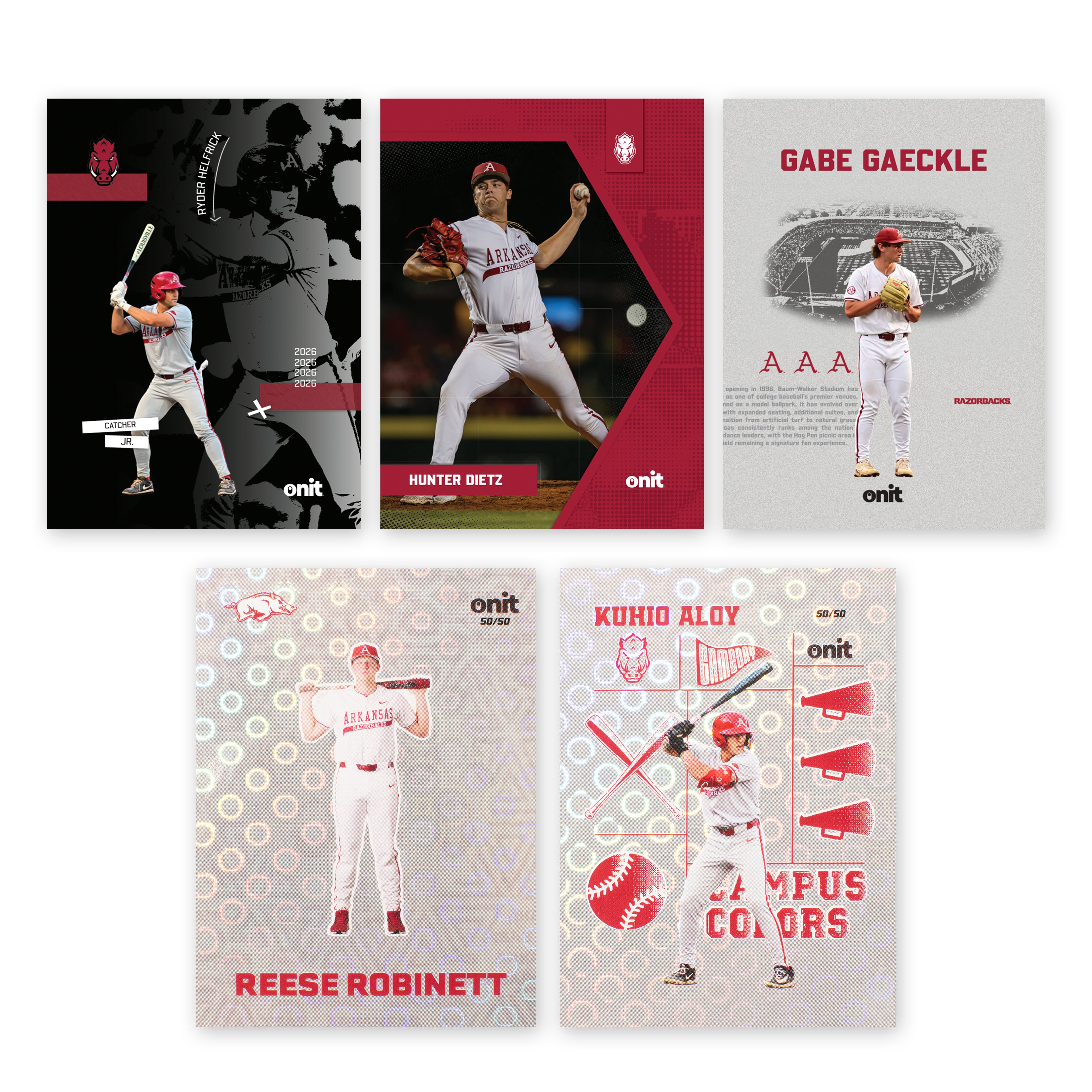 University of Arkansas Baseball 2026 Trading Cards