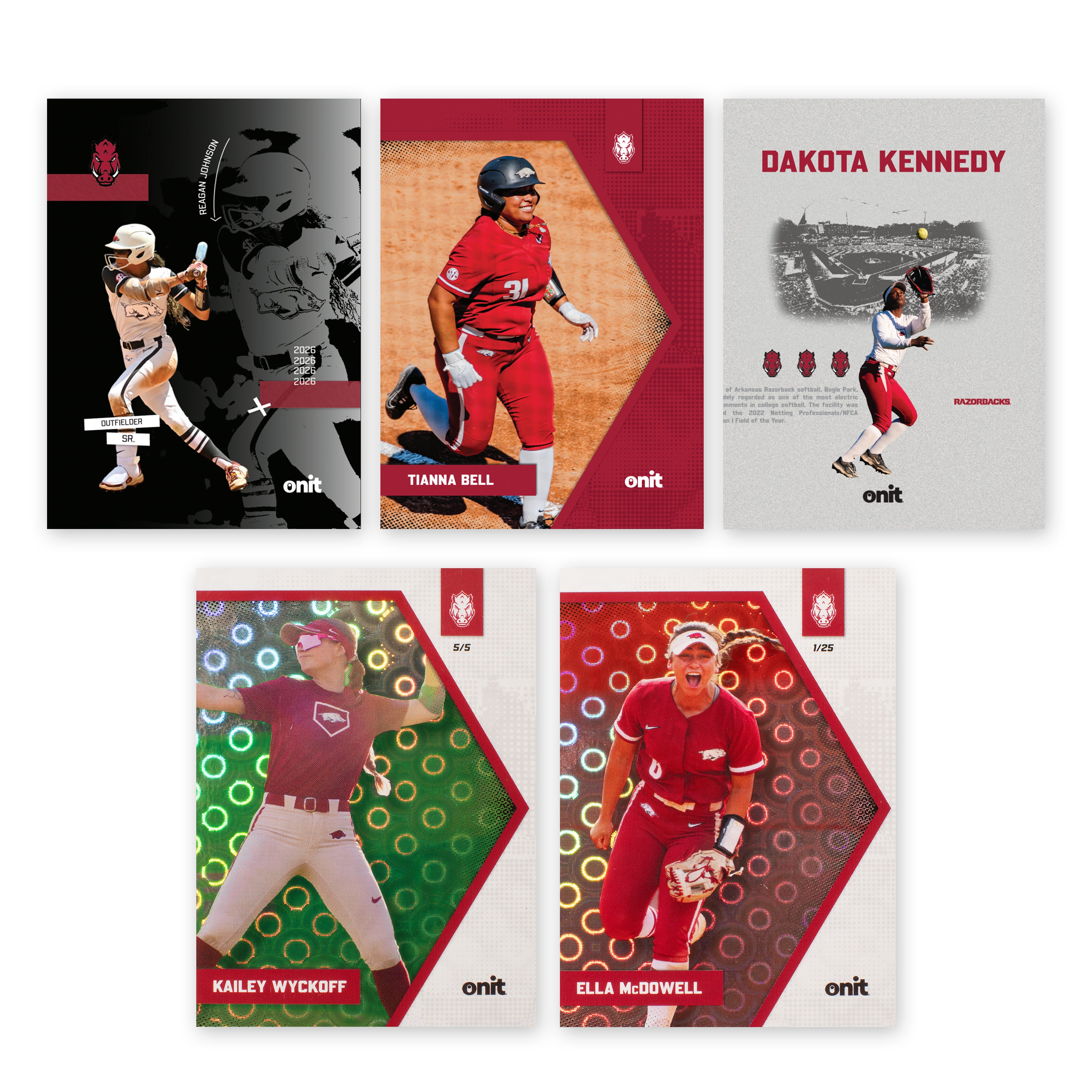 University of Arkansas Softball 2026 Trading Cards