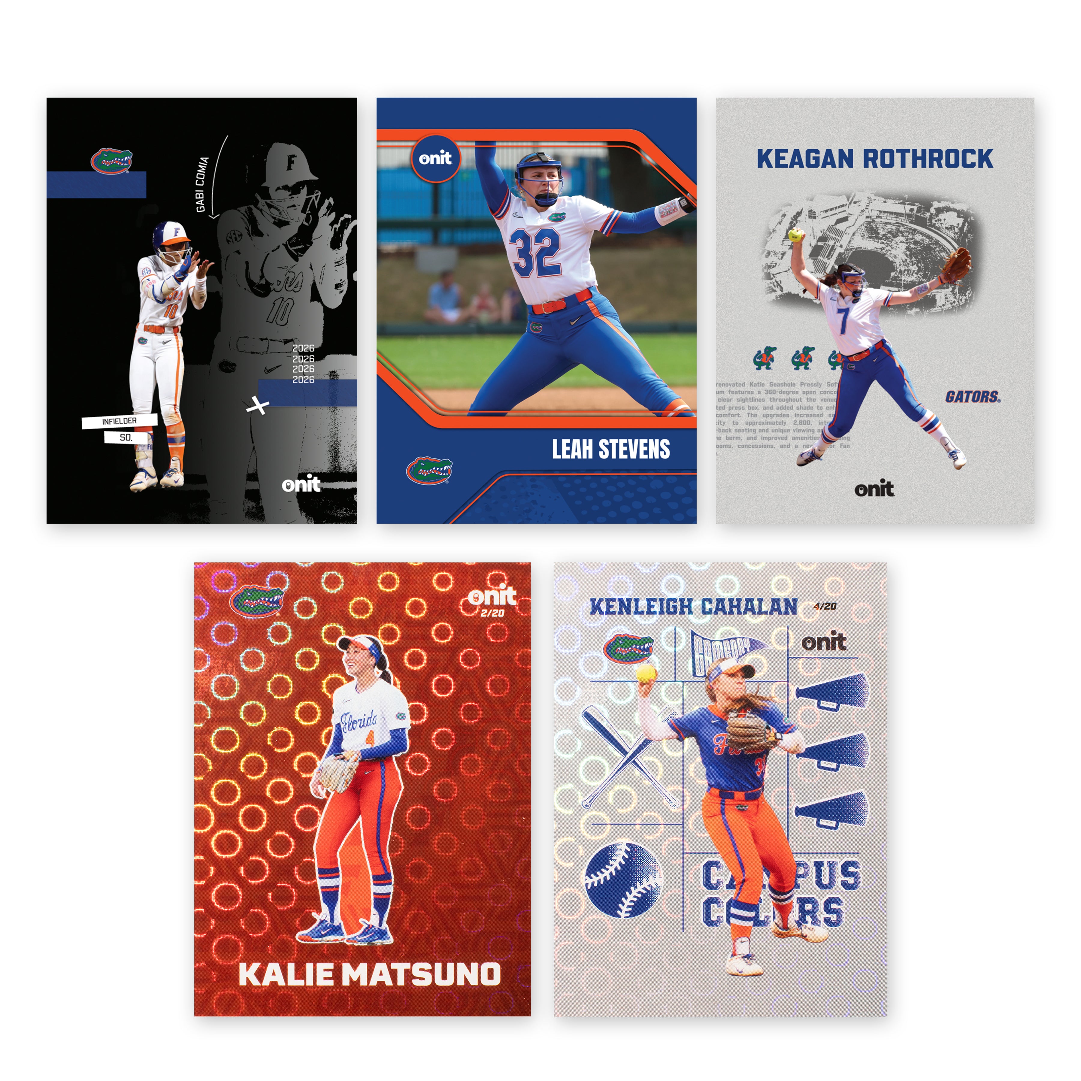 University of Florida Softball 2026 Trading Cards
