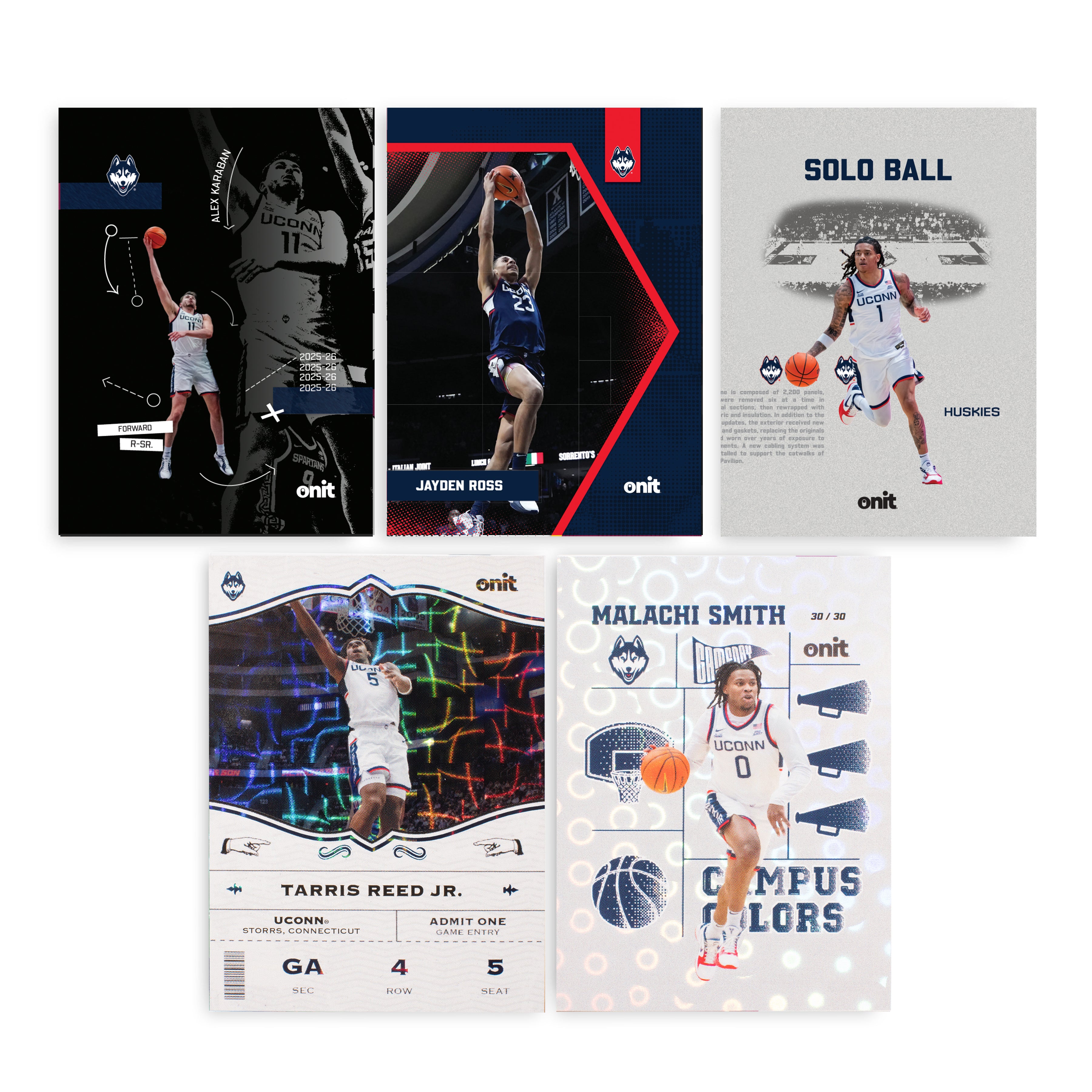 UConn Men's Basketball 2025-26 Trading Cards - Platinum Box (Guaranteed Autograph)