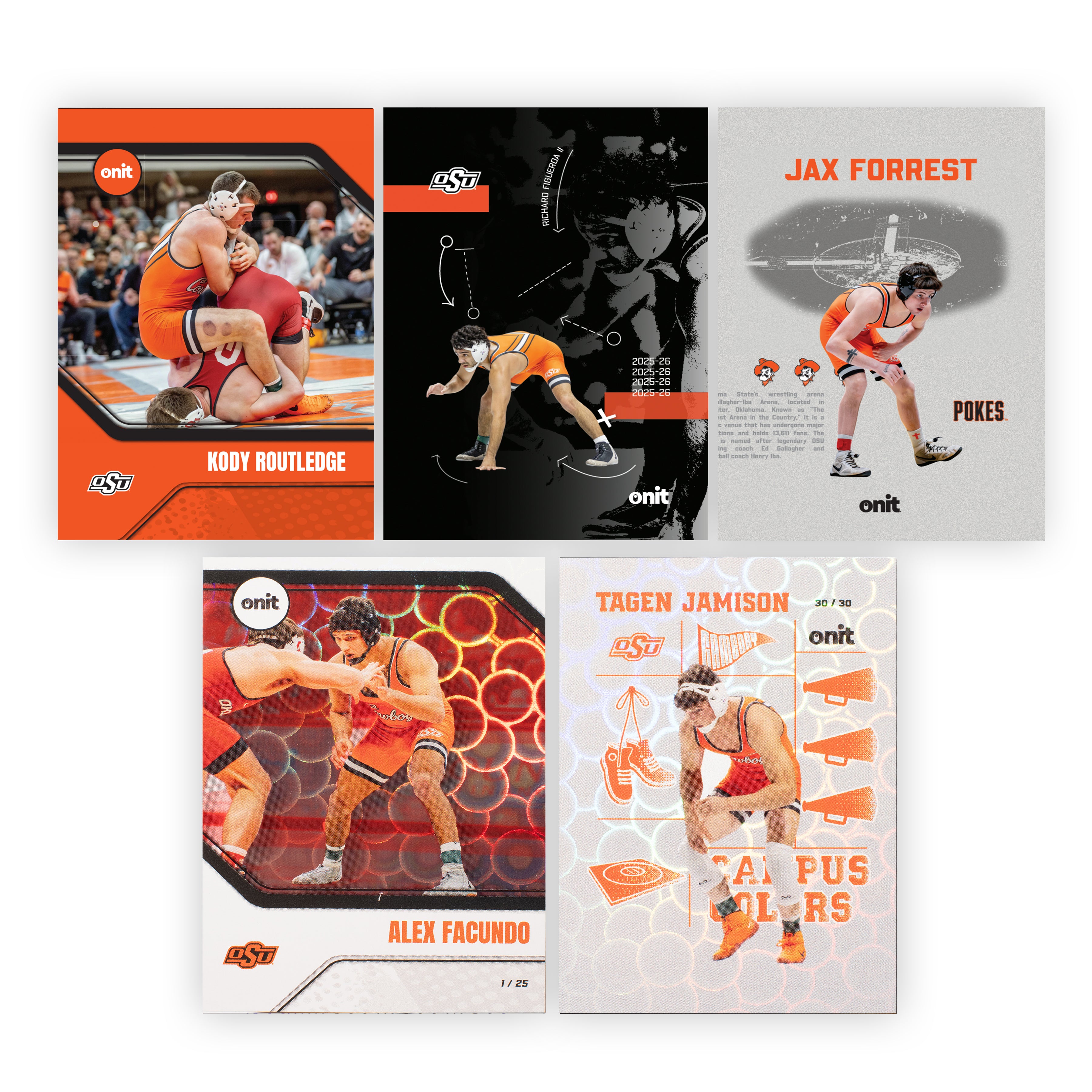Oklahoma State University Wrestling 2025-26 Trading Cards - Platinum Box (Guaranteed Autograph)