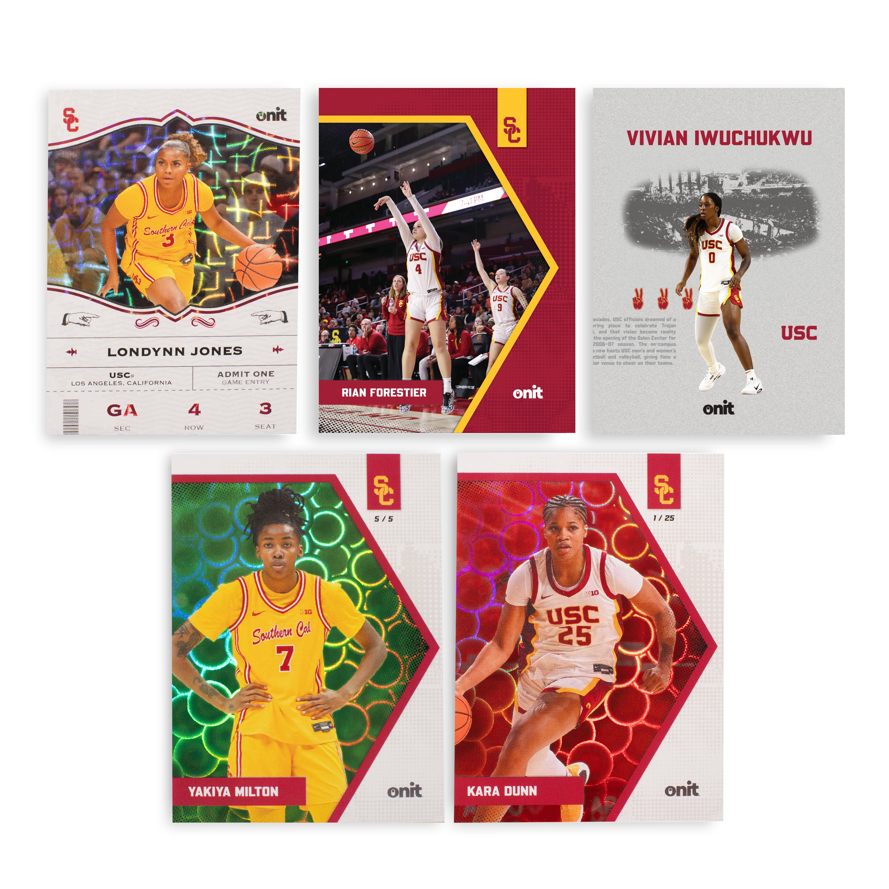 University of Southern California Women's Basketball 2025-26 Trading Cards - Platinum Box (Guaranteed Autograph)