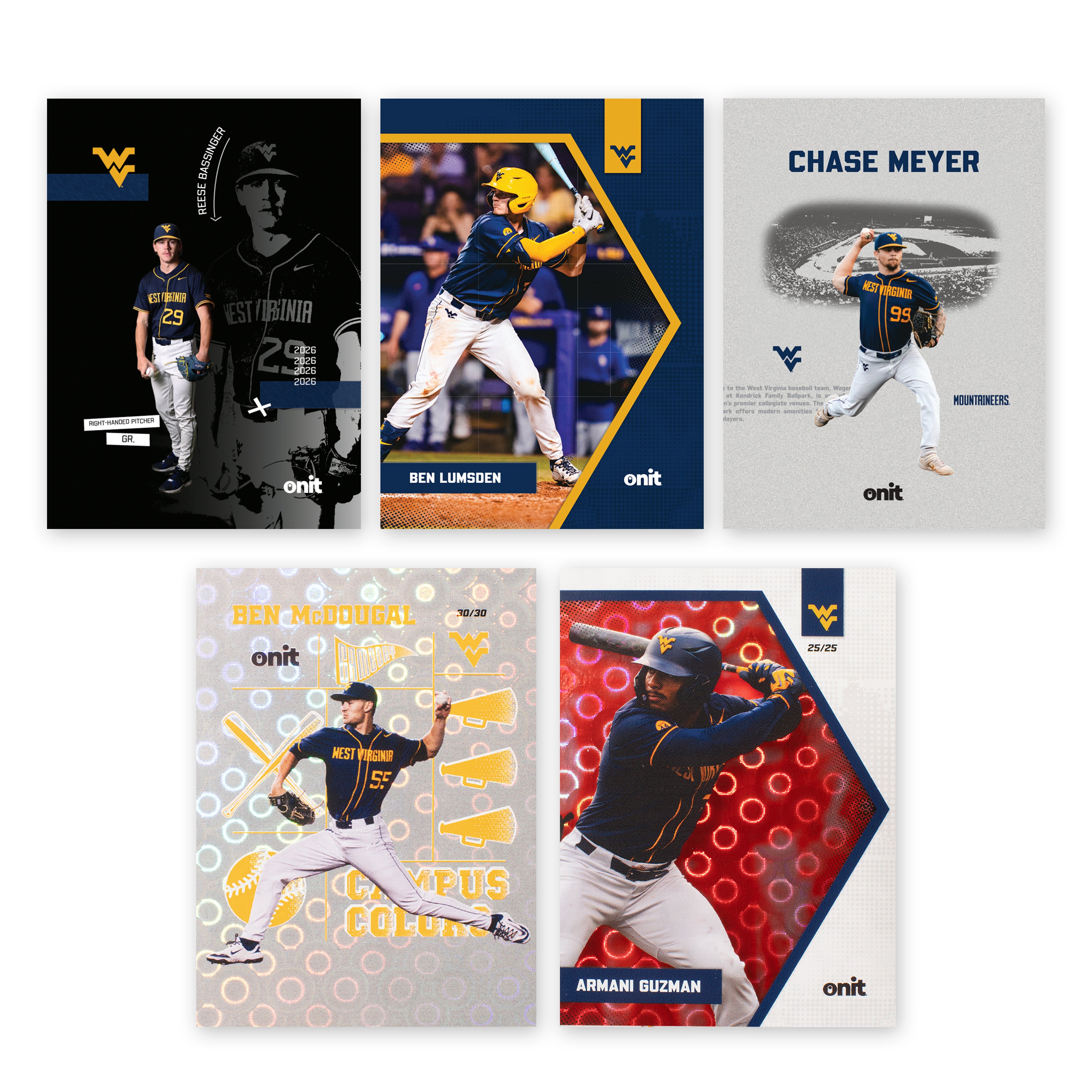 West Virginia University Baseball 2026 Trading Cards