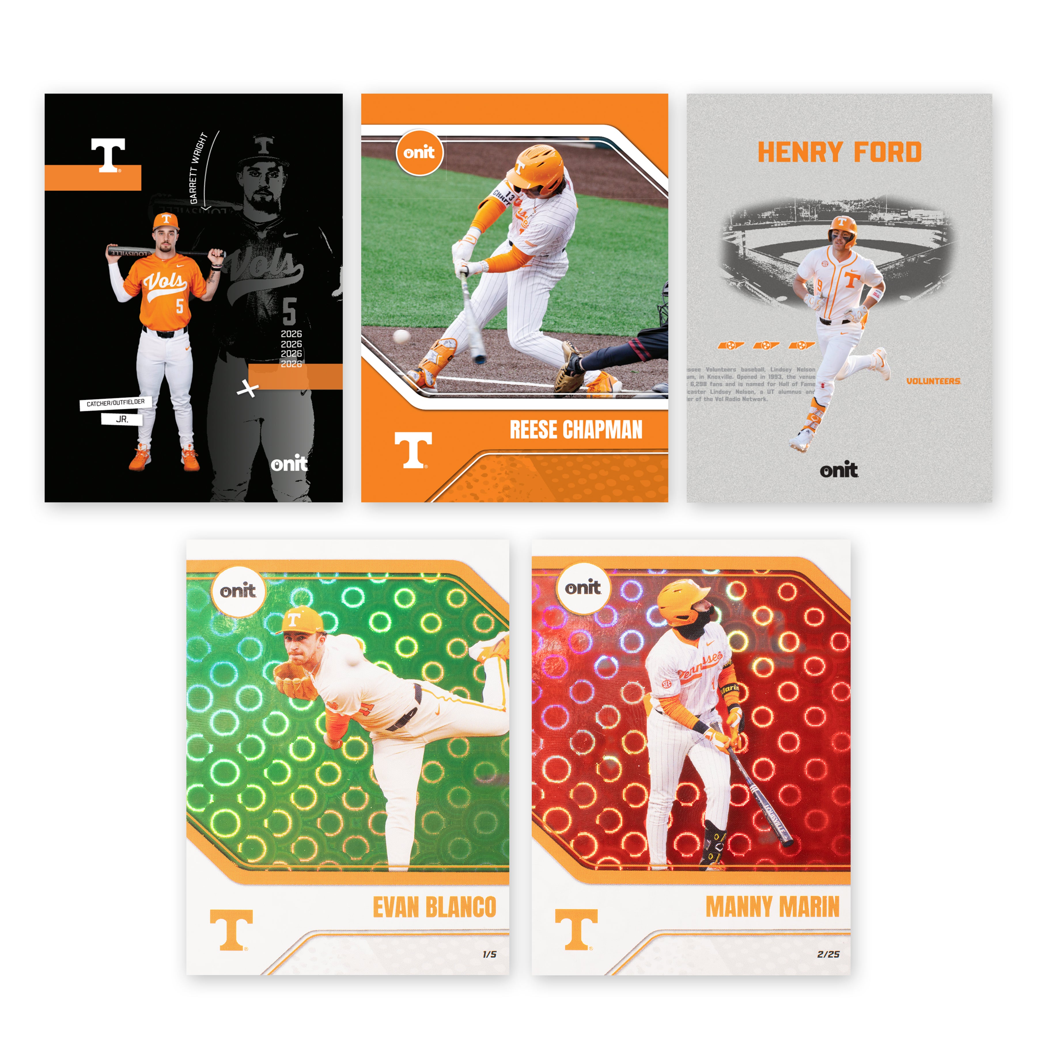 University of Tennessee Baseball 2026 Trading Cards