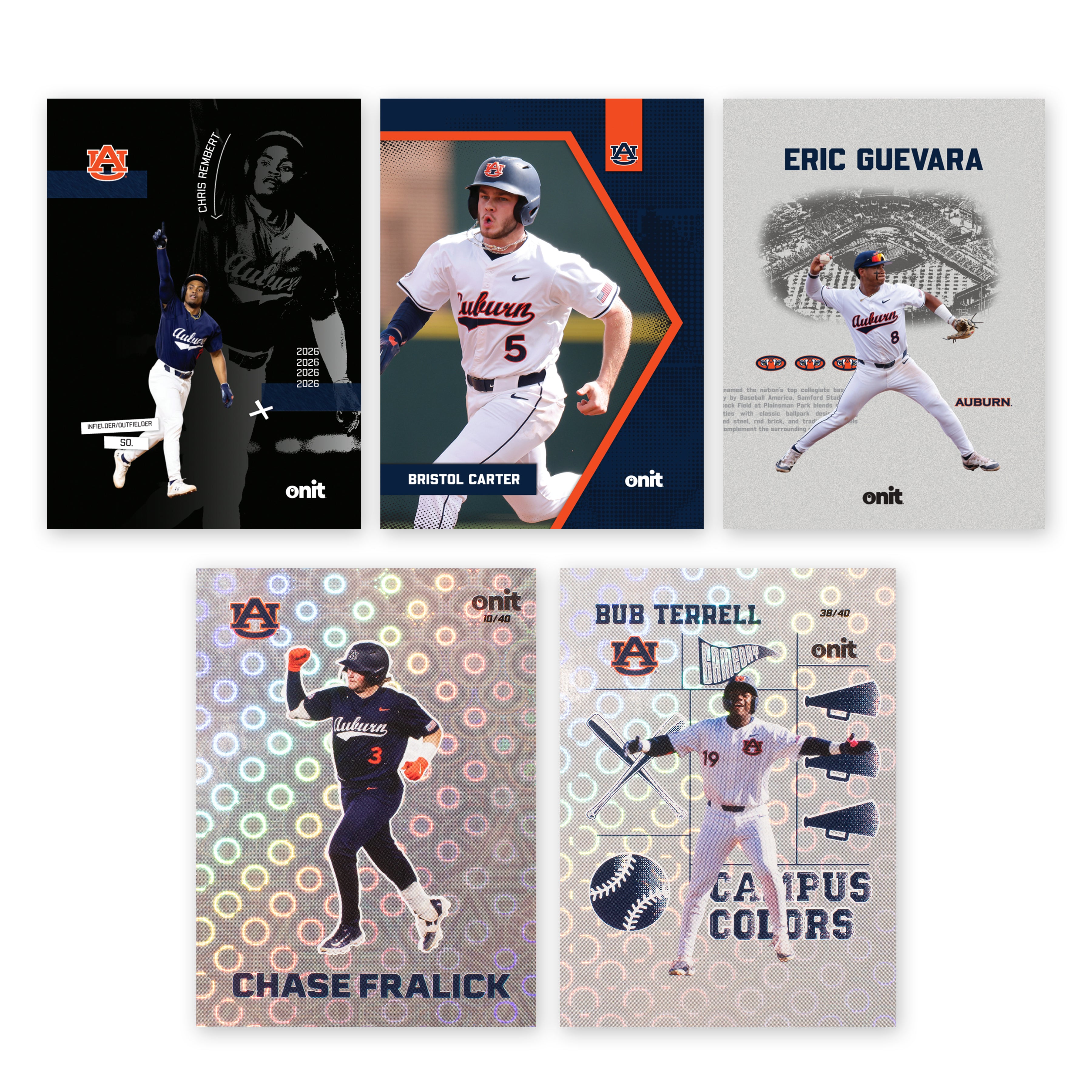 Auburn University Baseball 2026 Trading Cards