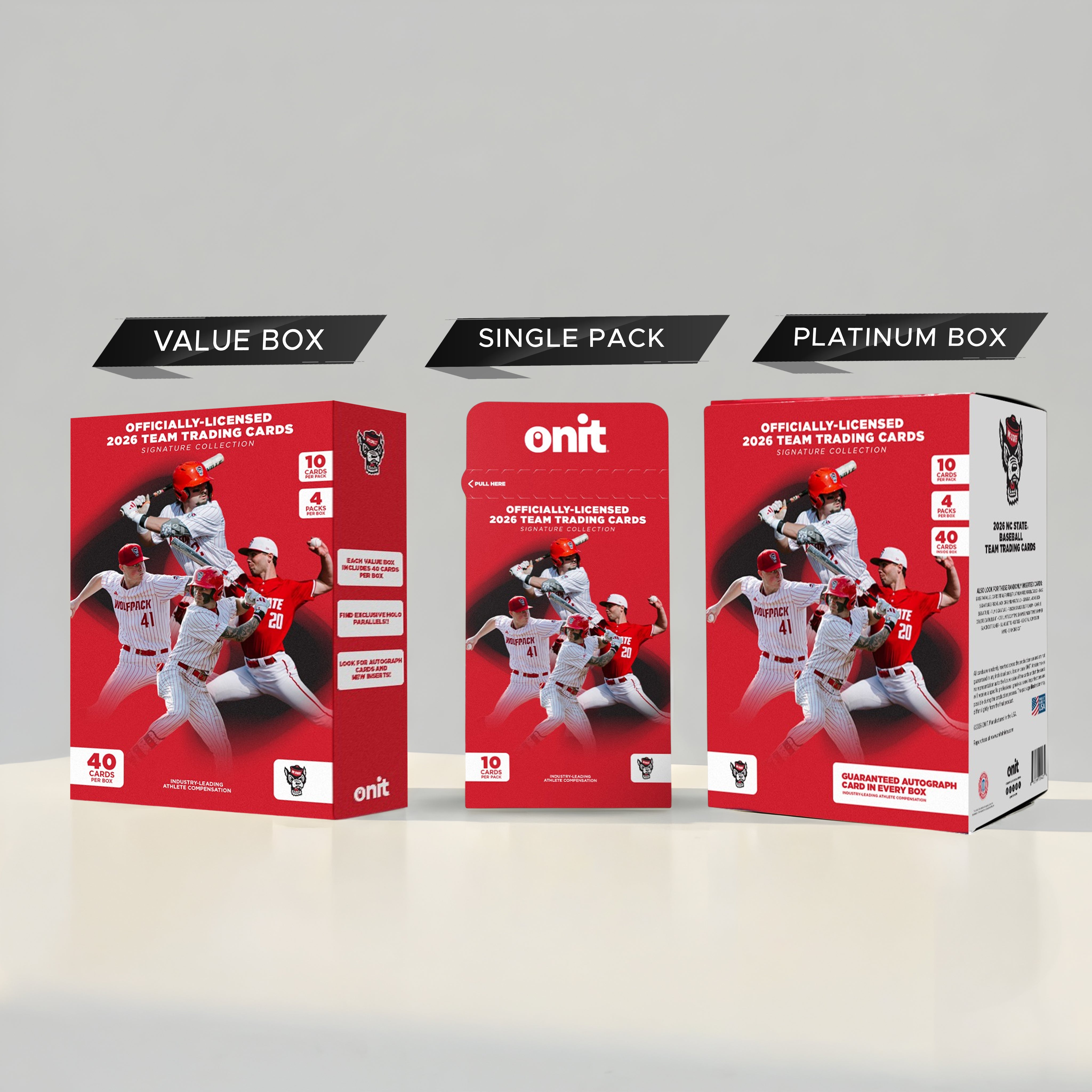 NC State University Baseball 2026 Trading Cards