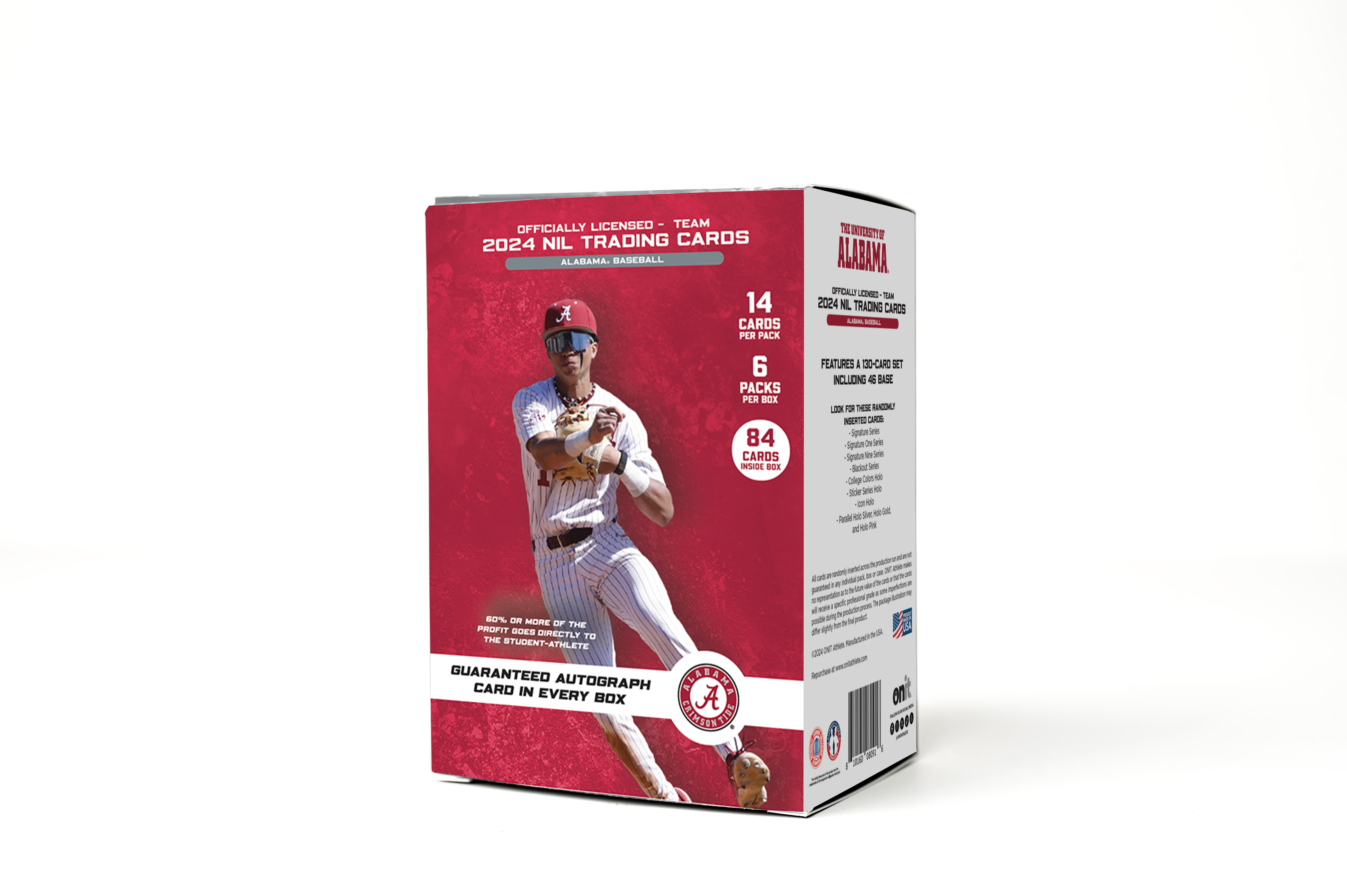 University of Alabama® Platinum Box - NIL 2024 Baseball Trading Cards - GUARANTEED AUTOGRAPH