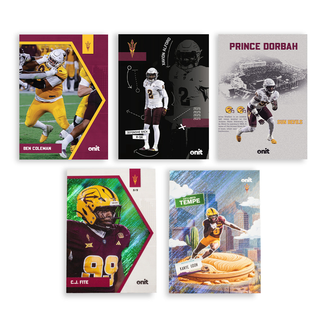2025 Onit Arizona State Sun Devils Football Trading Card – Pick Your Player! Base/Insert