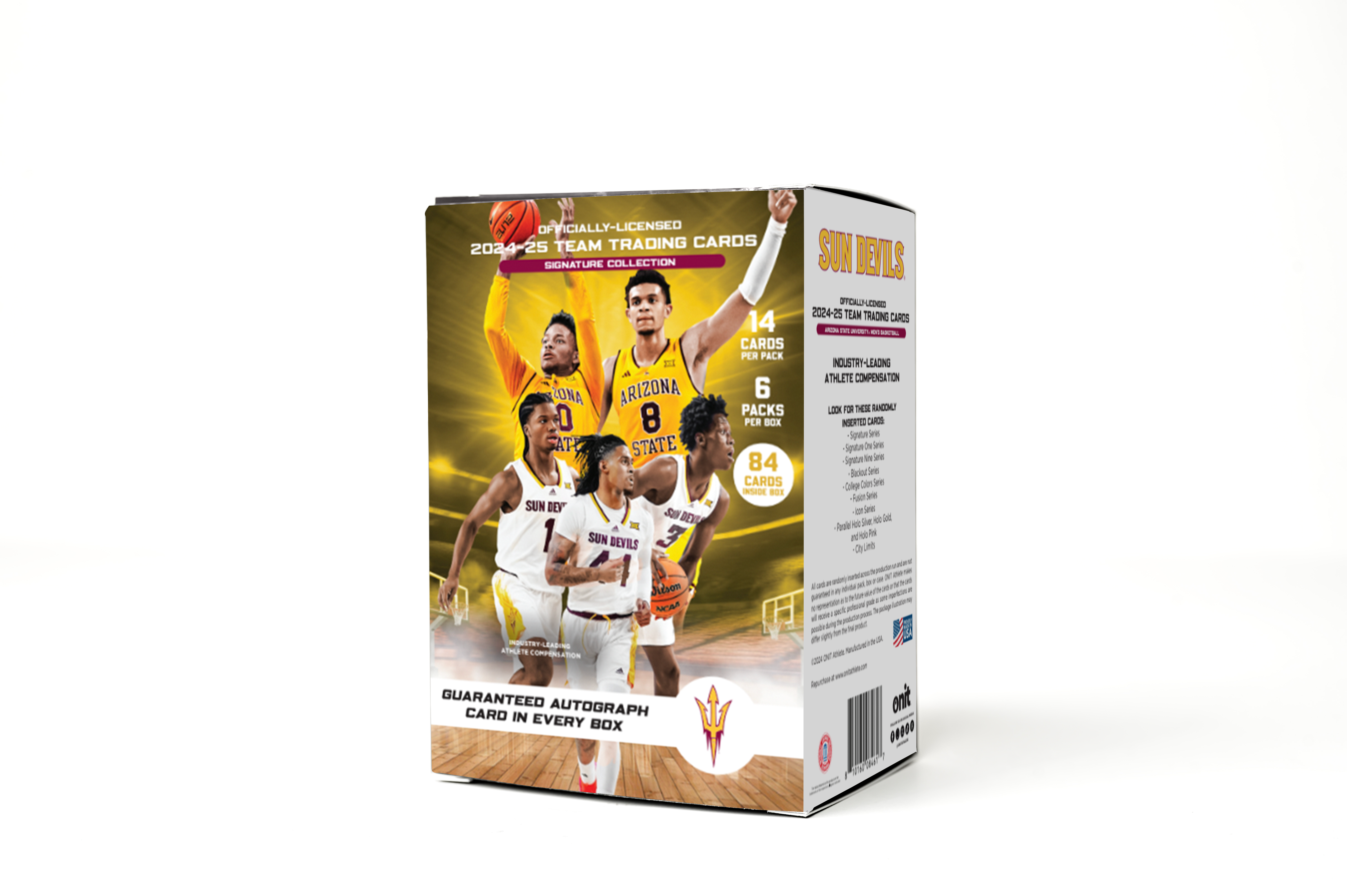 Arizona State University® 2024-25 Men's Basketball Trading Cards - Platinum Box with Guaranteed Autograph