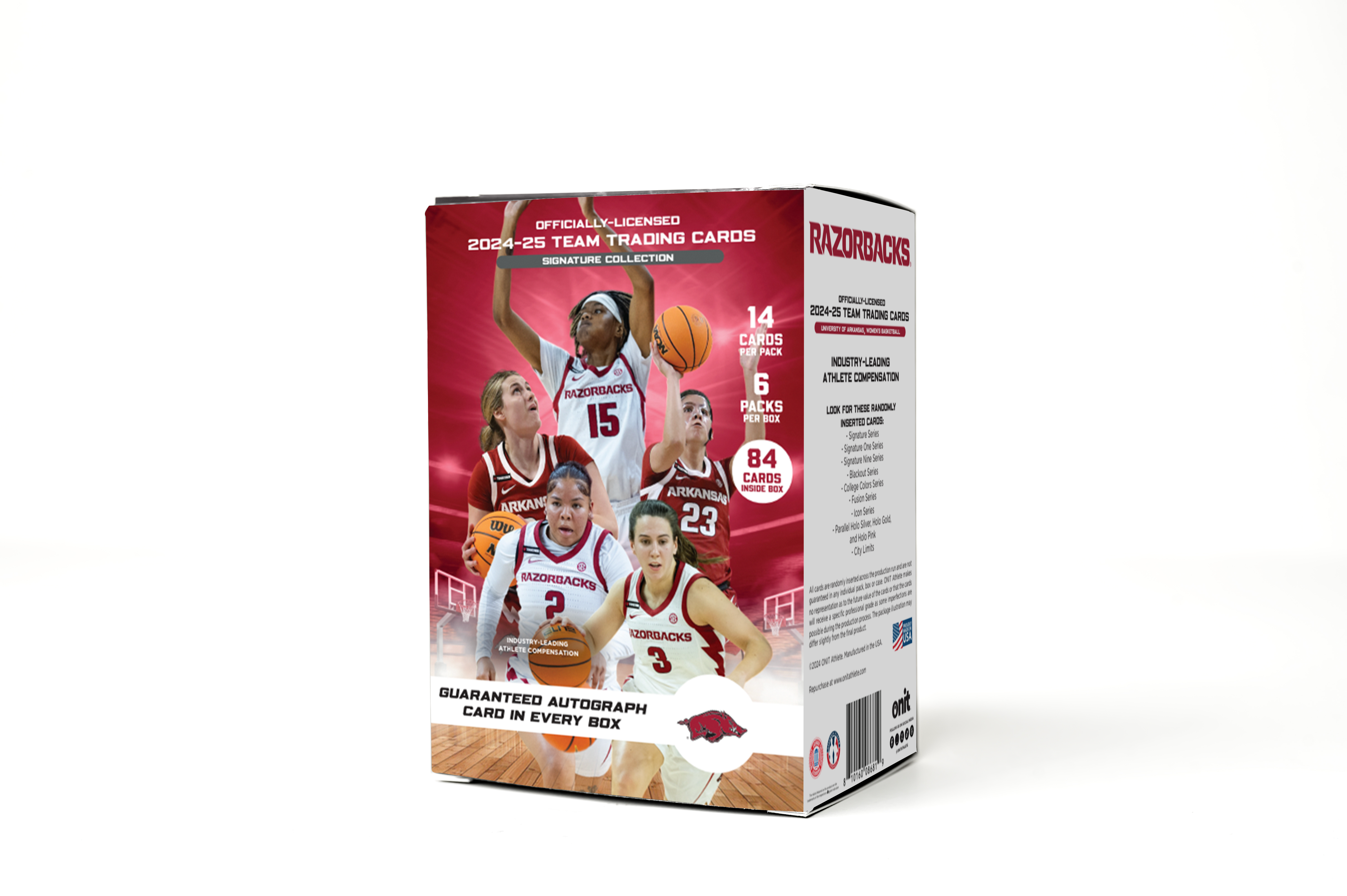 University of Arkansas® 2024-25 Women's Basketball Trading Cards - Platinum Box with Guaranteed Autograph