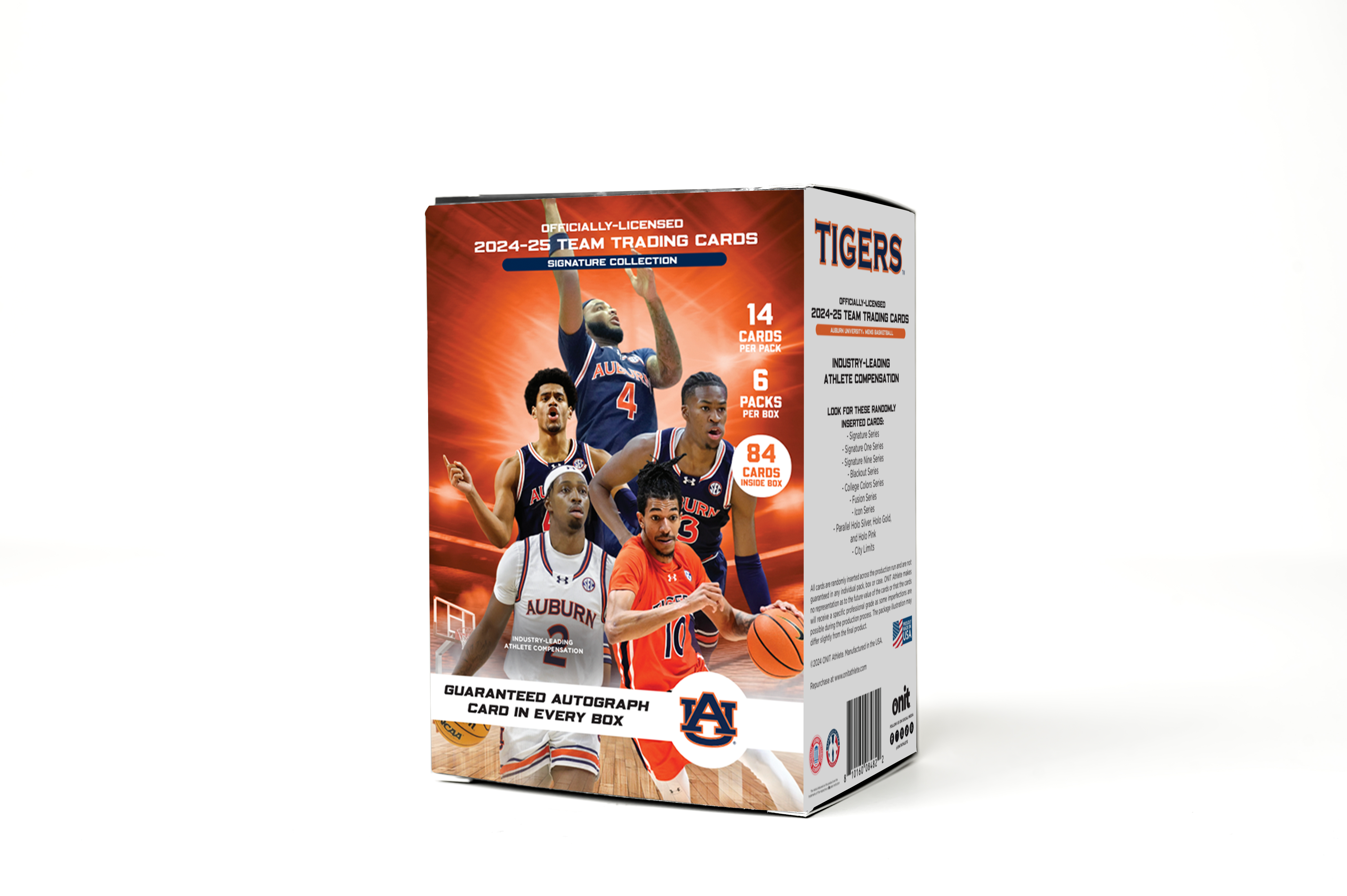 Auburn University® 2024-2025 Men's Basketball Trading Cards - Platinum Box with Guaranteed Autograph