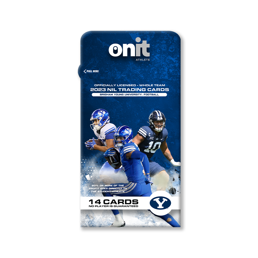 Brigham Young University® NIL Football - 2023 Trading Cards - Single Pack with GUARANTEED AUTO