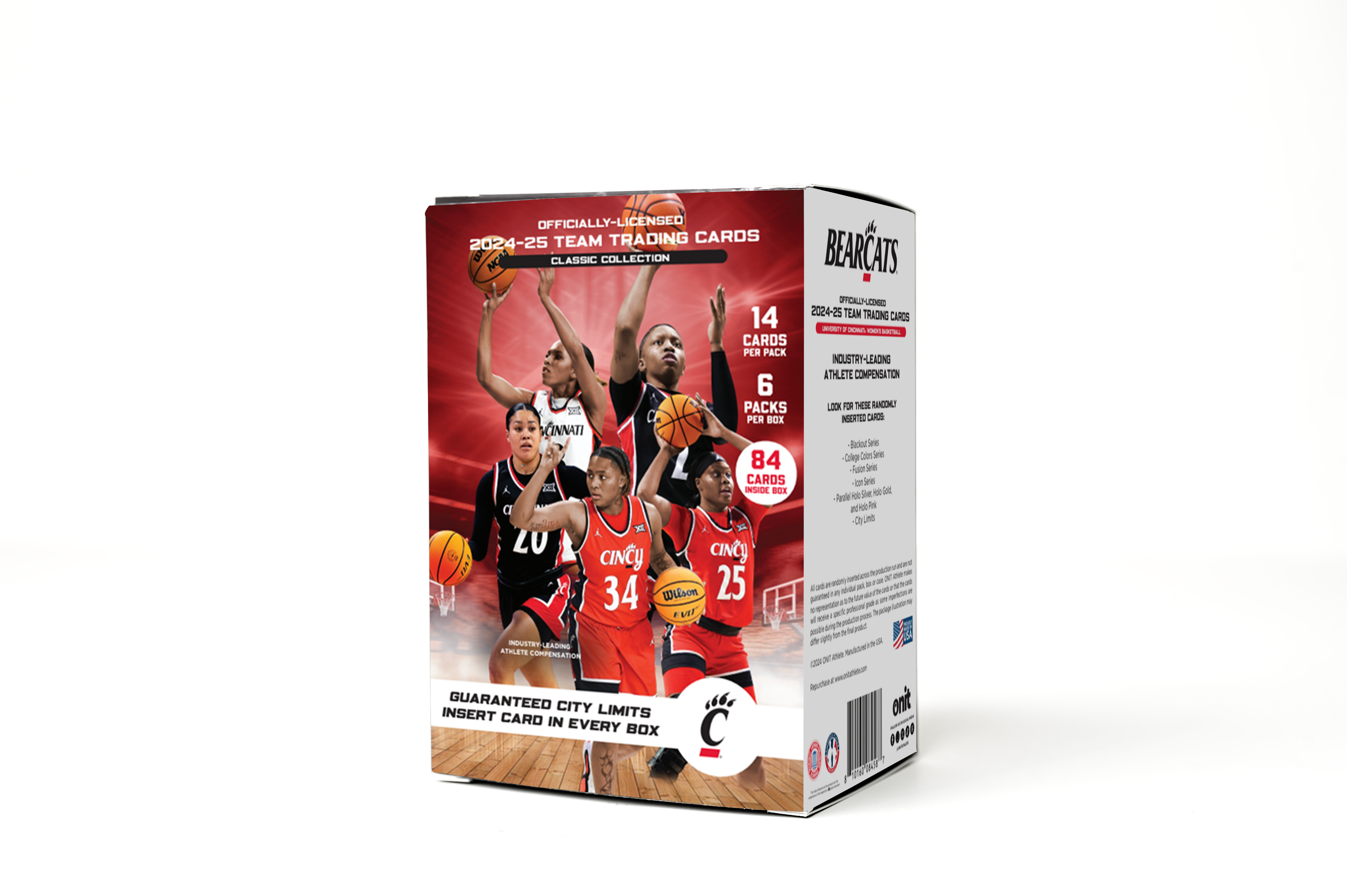 University of Cincinnati® 2024-25 Women's Basketball Trading Cards - Blaster Box