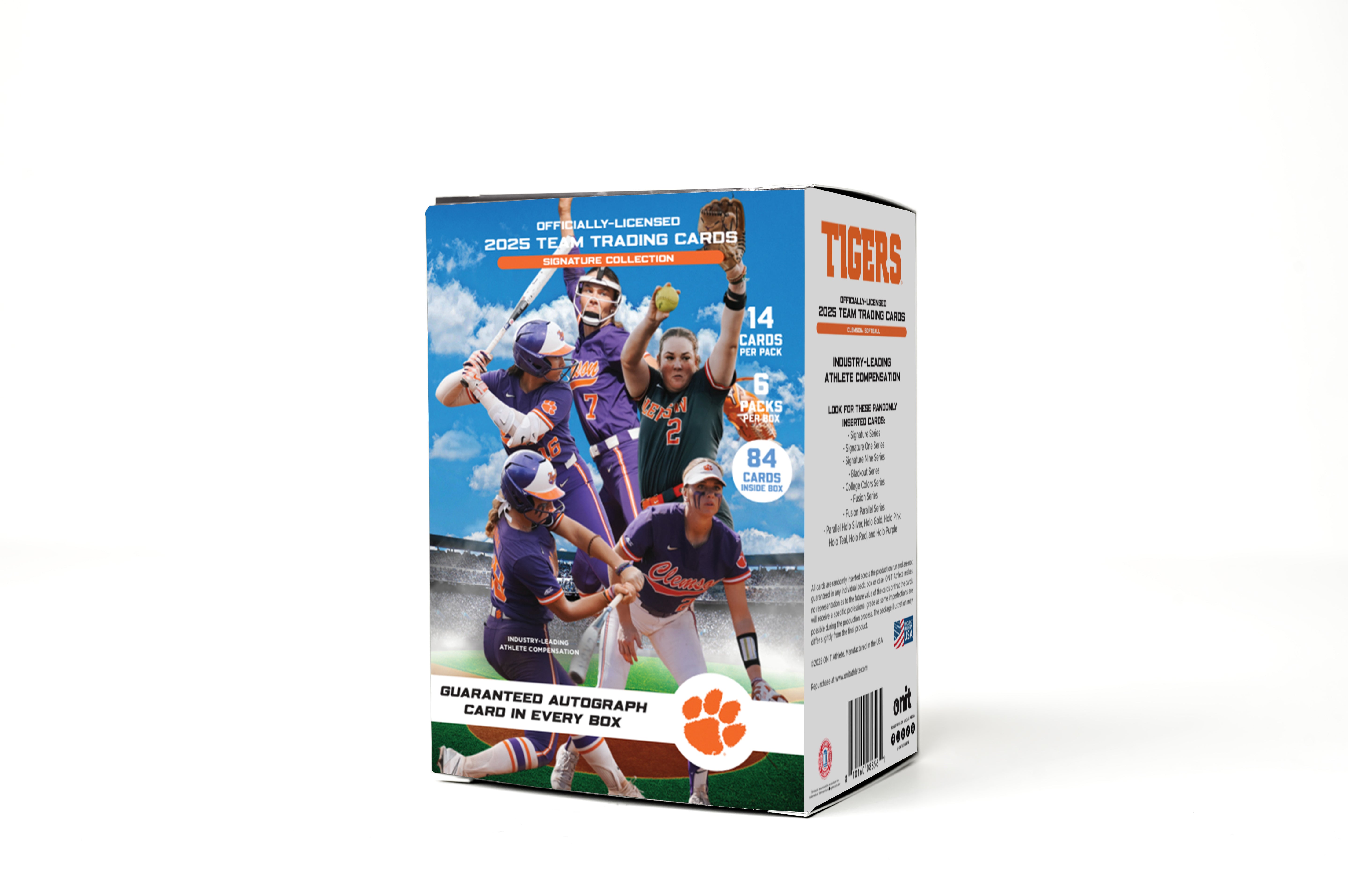 Clemson University® 2025 Softball Trading Cards - Platinum Box with Guaranteed Autograph