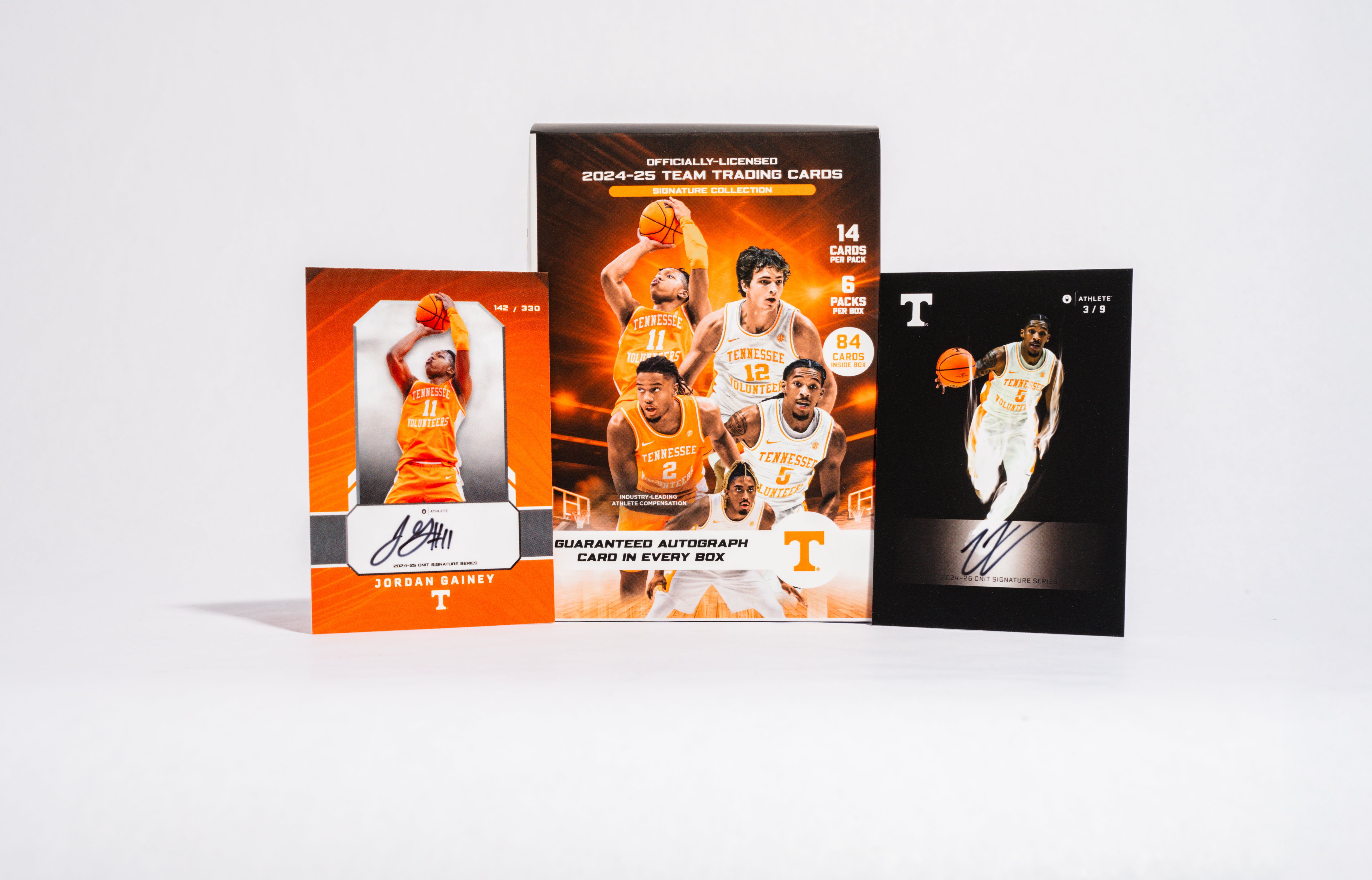 University of Tennessee® NIL Men's Basketball - 2024-25 Signature Trading Cards - Platinum Box with Guaranteed Autograph