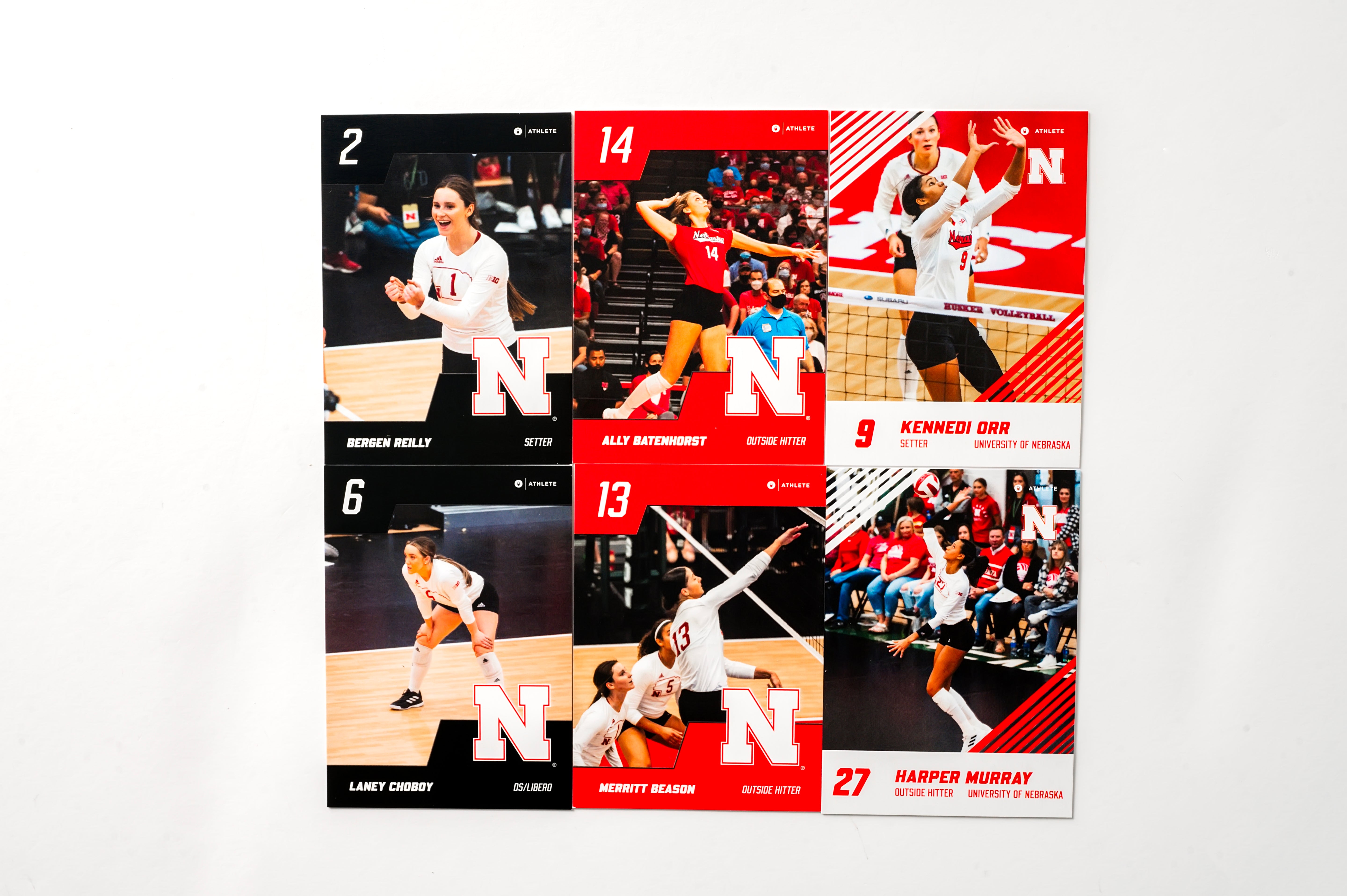 University of Nebraska® NIL Volleyball - 2023 Trading Cards - Single Pack