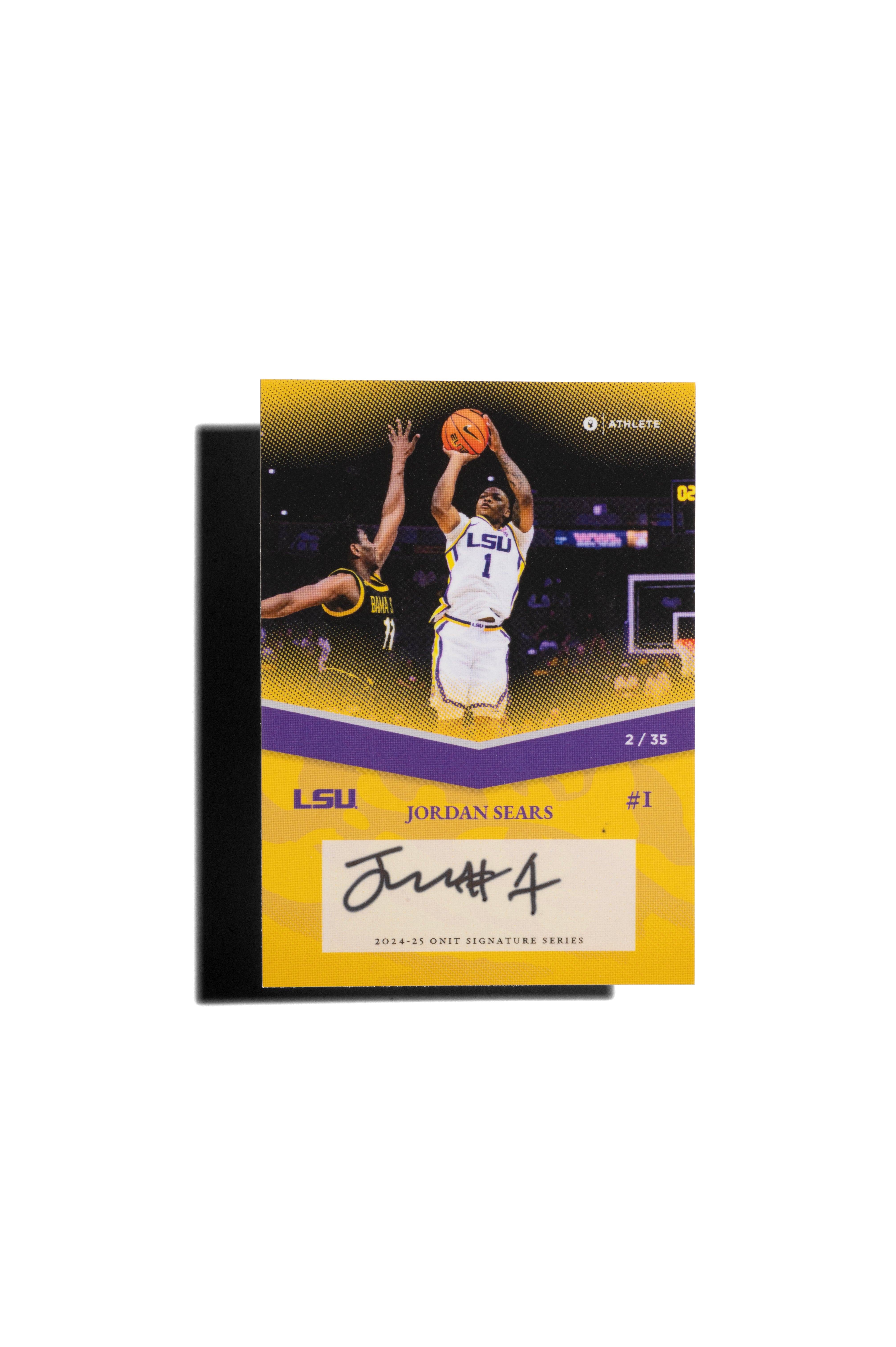 LSU® 2024-2025 Men's Basketball Trading Cards - Platinum Box with Guaranteed Autograph