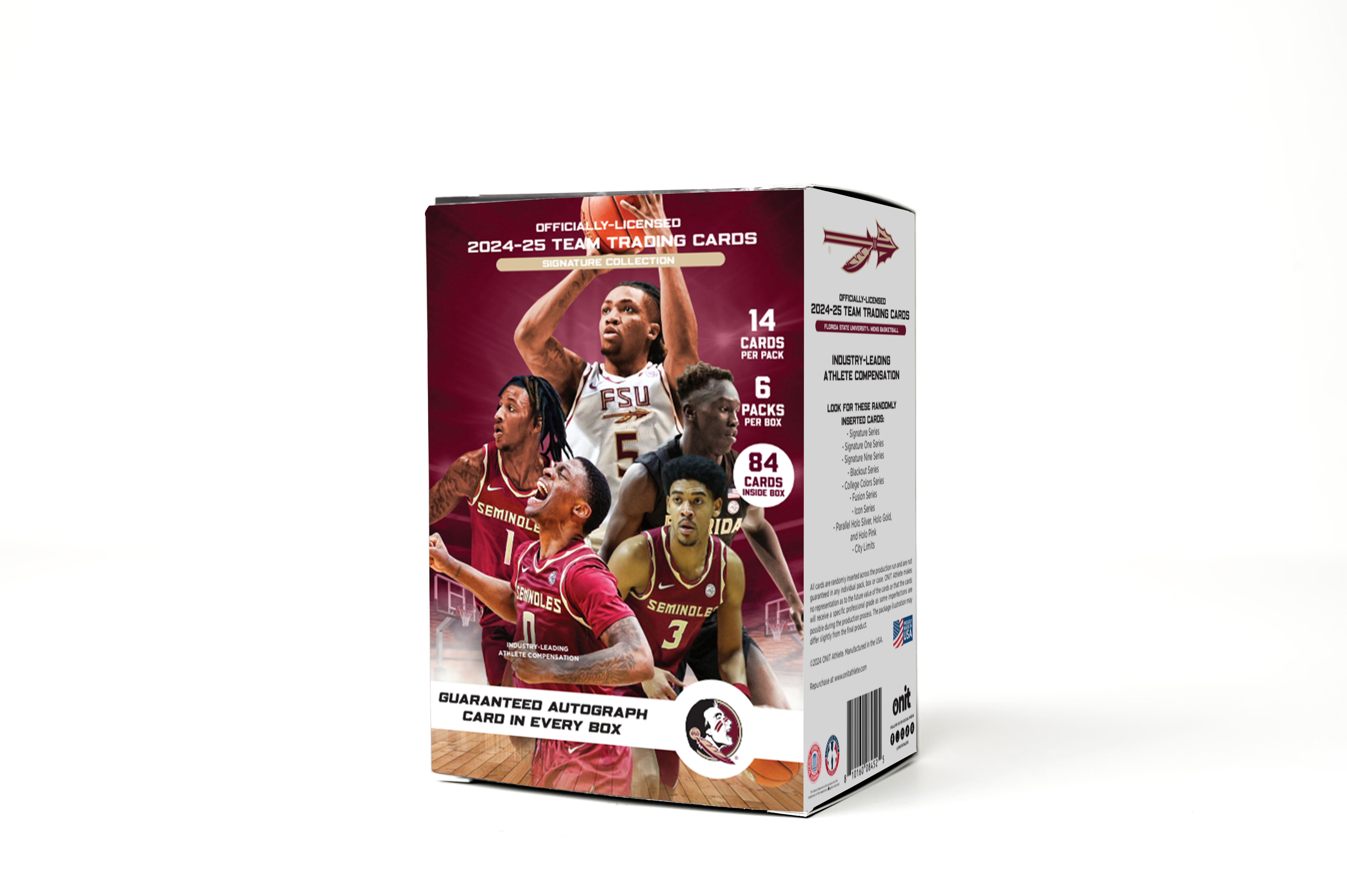 Florida State University® 2024-25 Men's Basketball Trading Cards - Platinum Box with Guaranteed Autograph