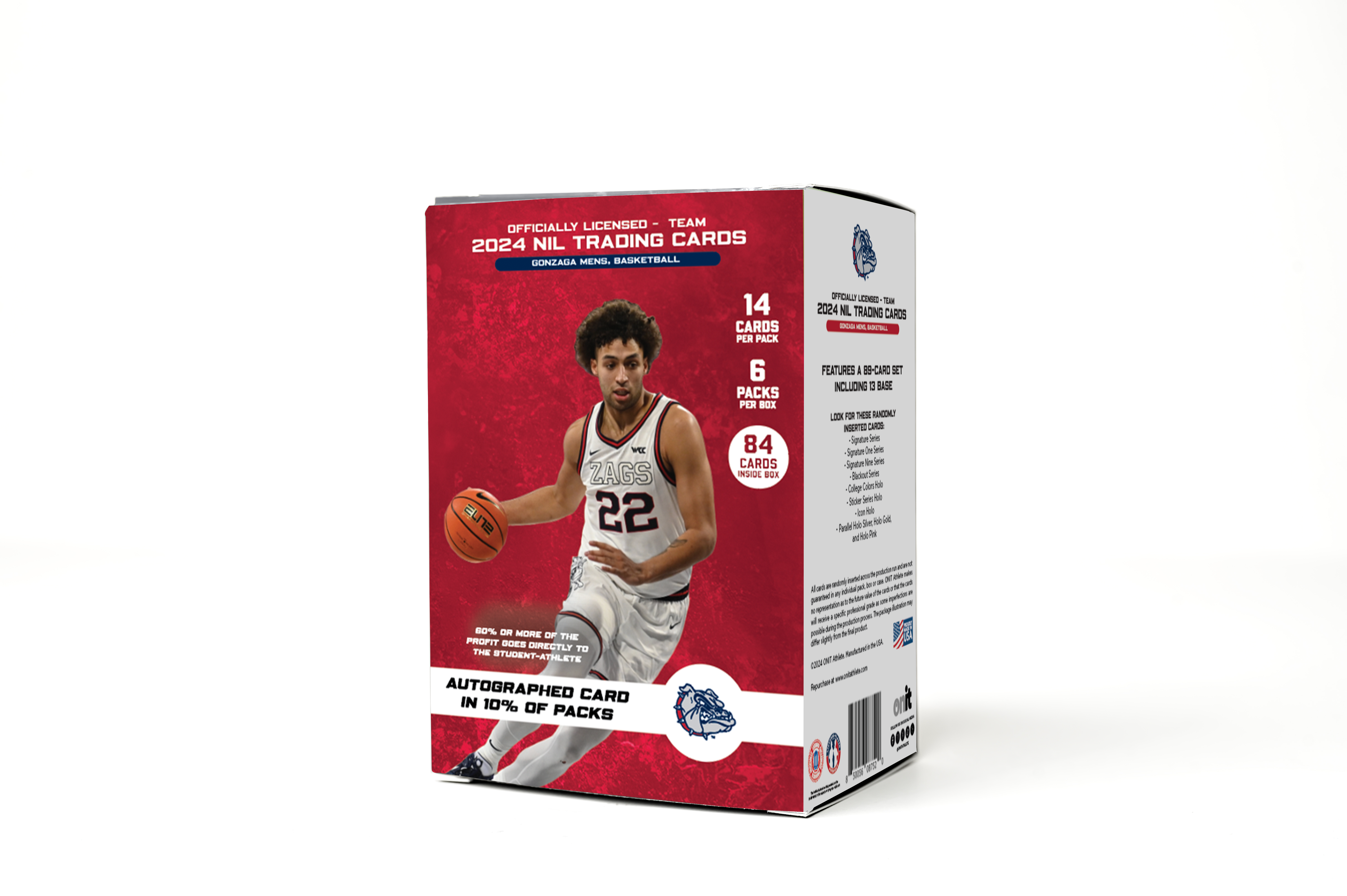 Gonzaga University® Platinum Box - NIL Men's Basketball 2023-24 Trading Cards - GUARANTEED AUTOGRAPH
