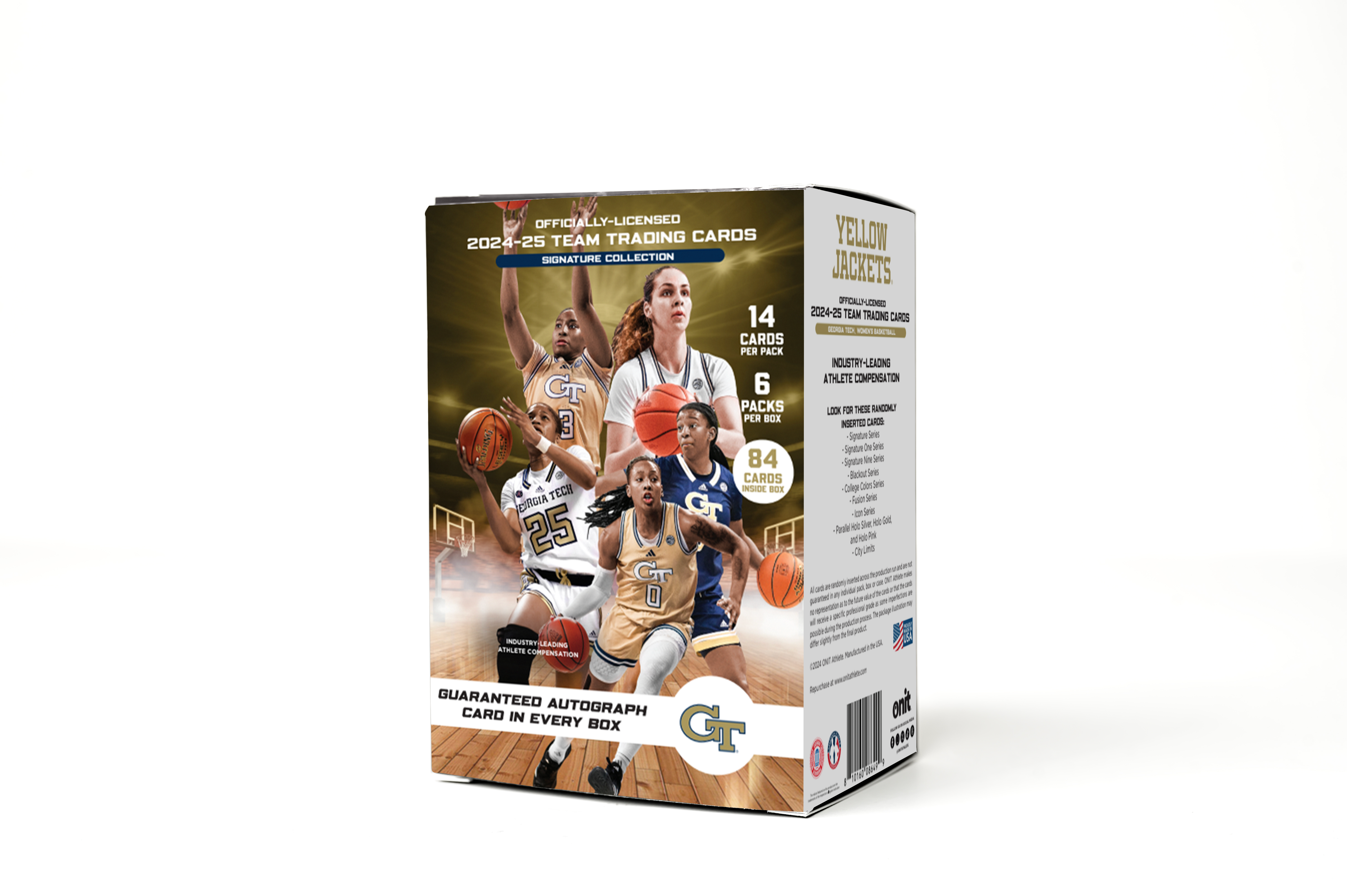 Georgia Tech® 2024-25 Women's Basketball Trading Cards - Platinum Box with Guaranteed Autograph