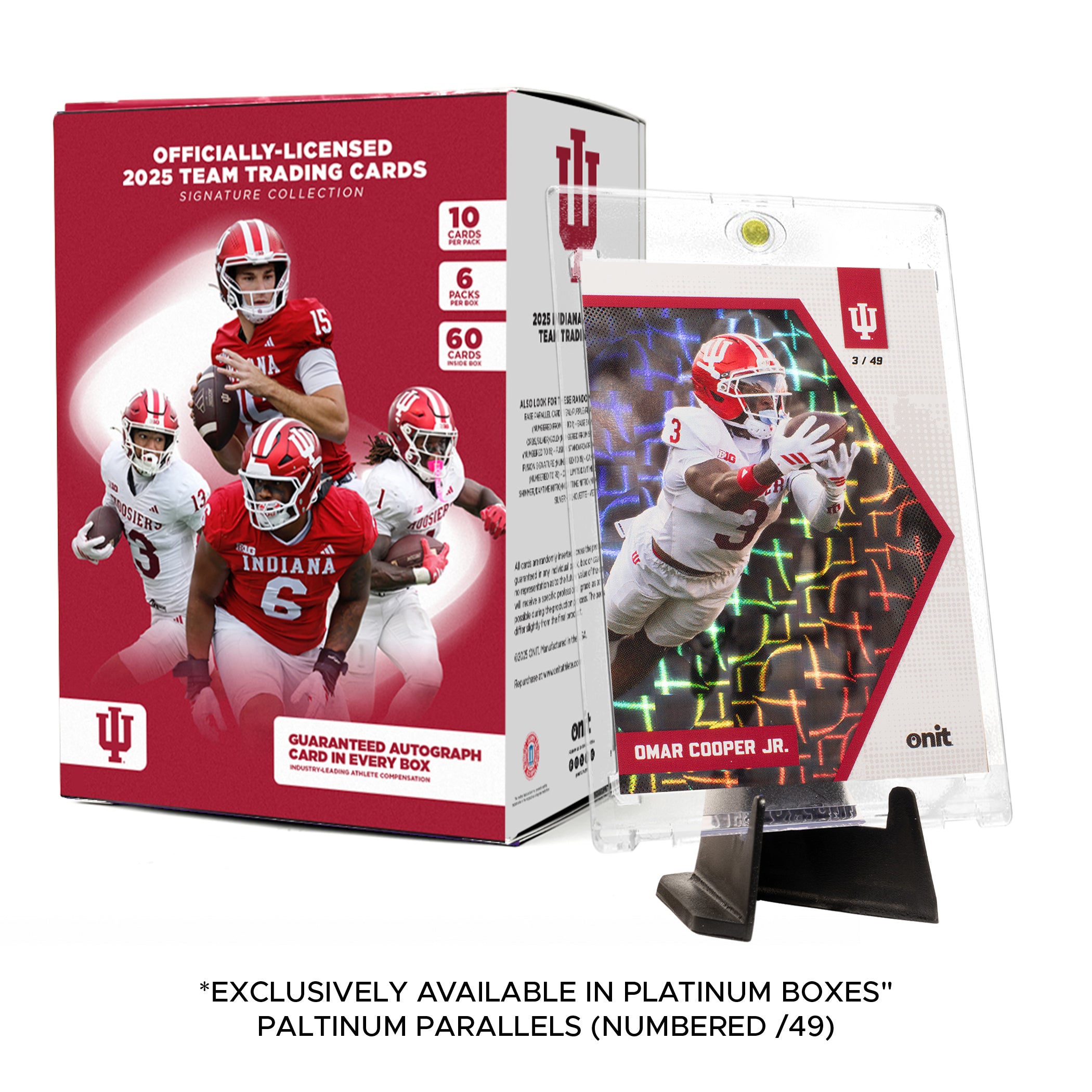 Indiana University Football 2025 Trading Cards - Platinum Box