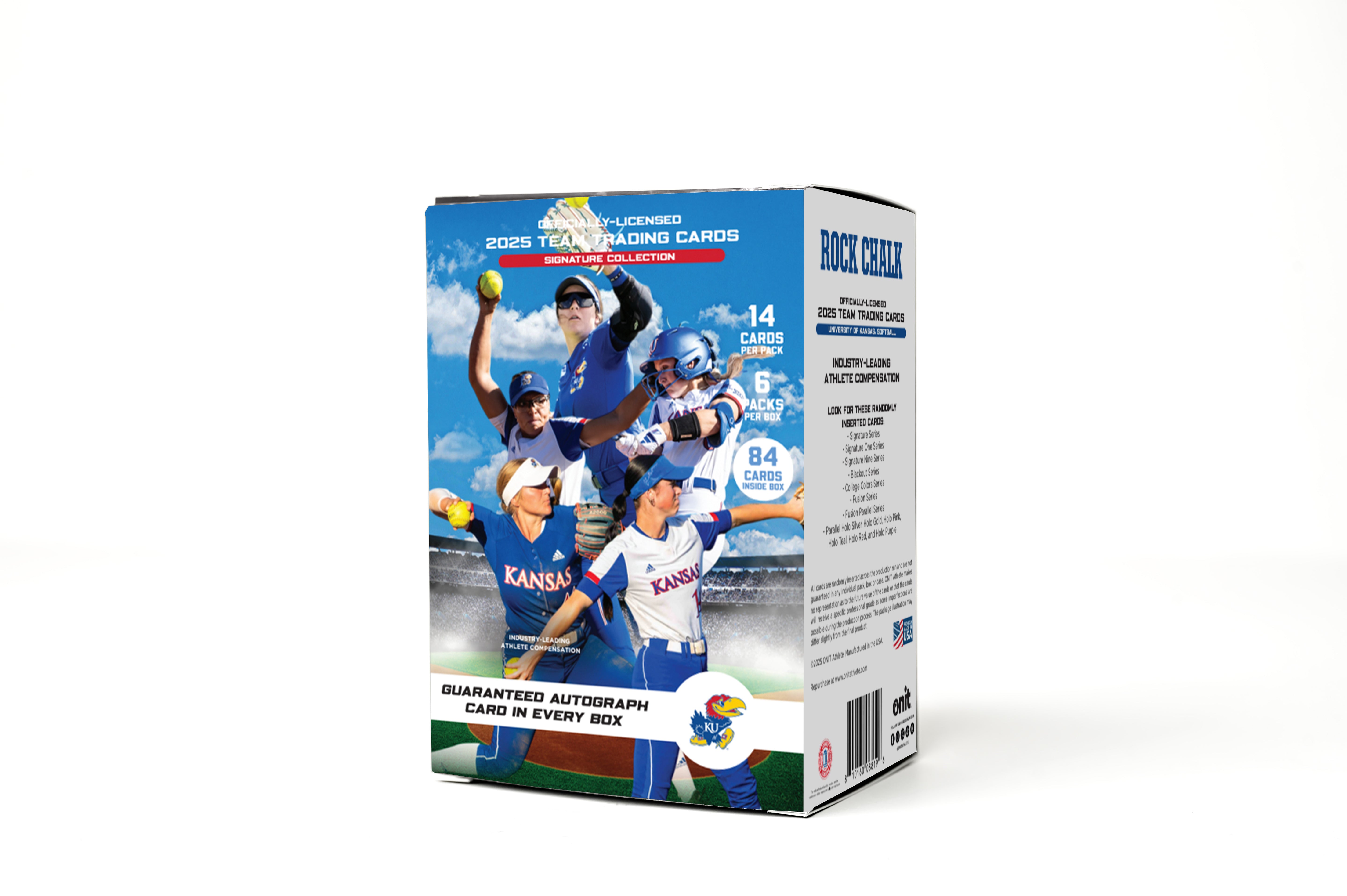 University of Kansas® 2025 Softball Trading Cards - Platinum Box with Guaranteed Autograph
