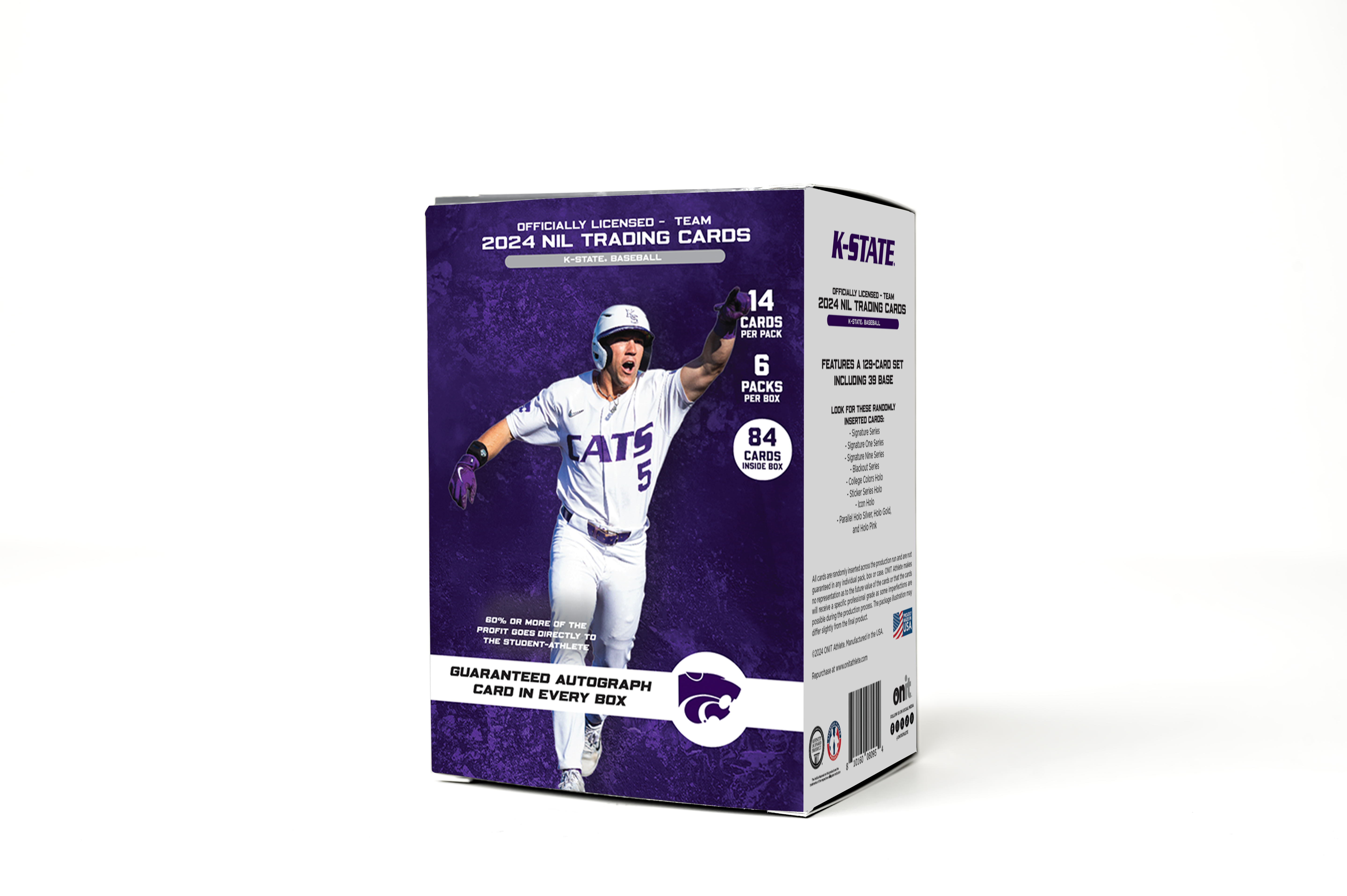 Kansas State University® Platinum Box - NIL 2024 Baseball Trading Cards - GUARANTEED AUTOGRAPH