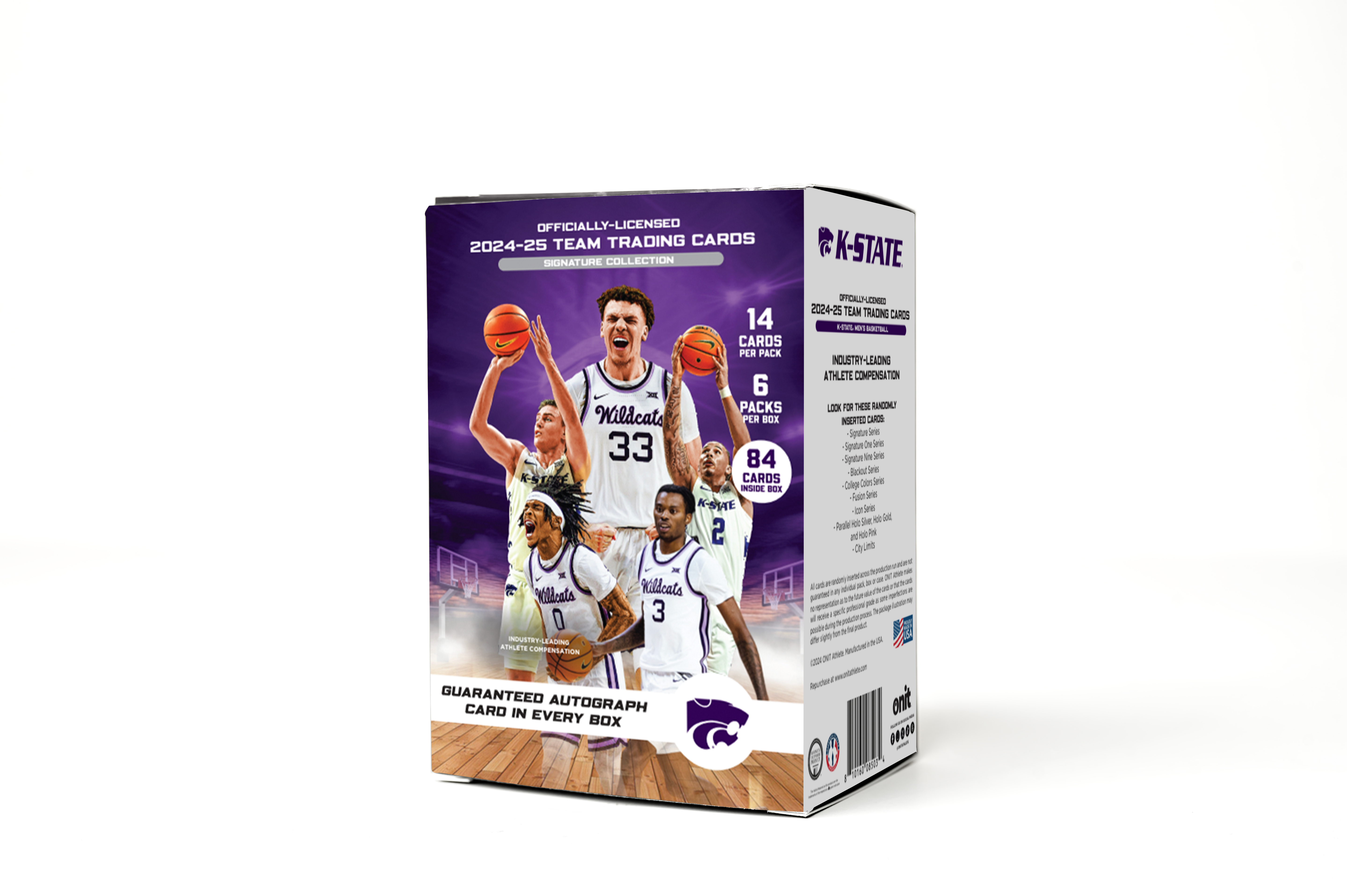 Kansas State University® 2024-25 Men's Basketball Trading Cards - Platinum Box with Guaranteed Autograph