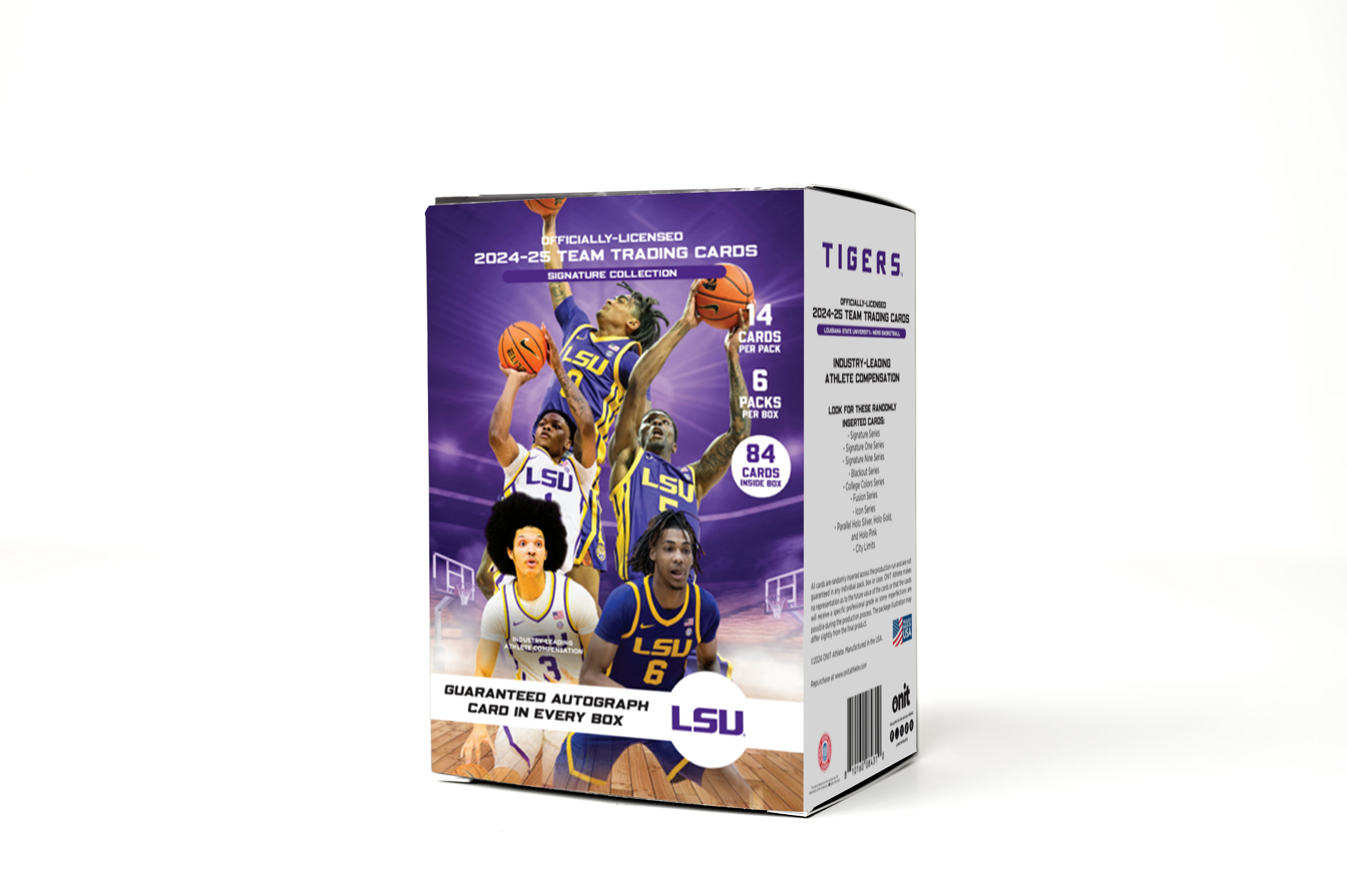 LSU® 2024-2025 Men's Basketball Trading Cards - Platinum Box with Guaranteed Autograph