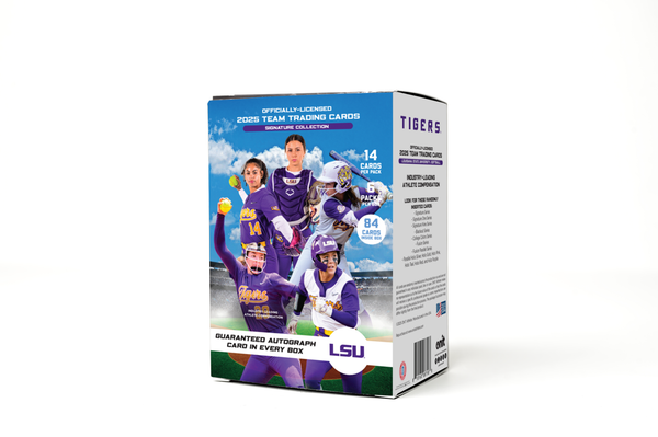邦楽 THE TIGERS 50th Anniversary Special Box LSU® 2025 Softball Trading Cards - Platinum Box with