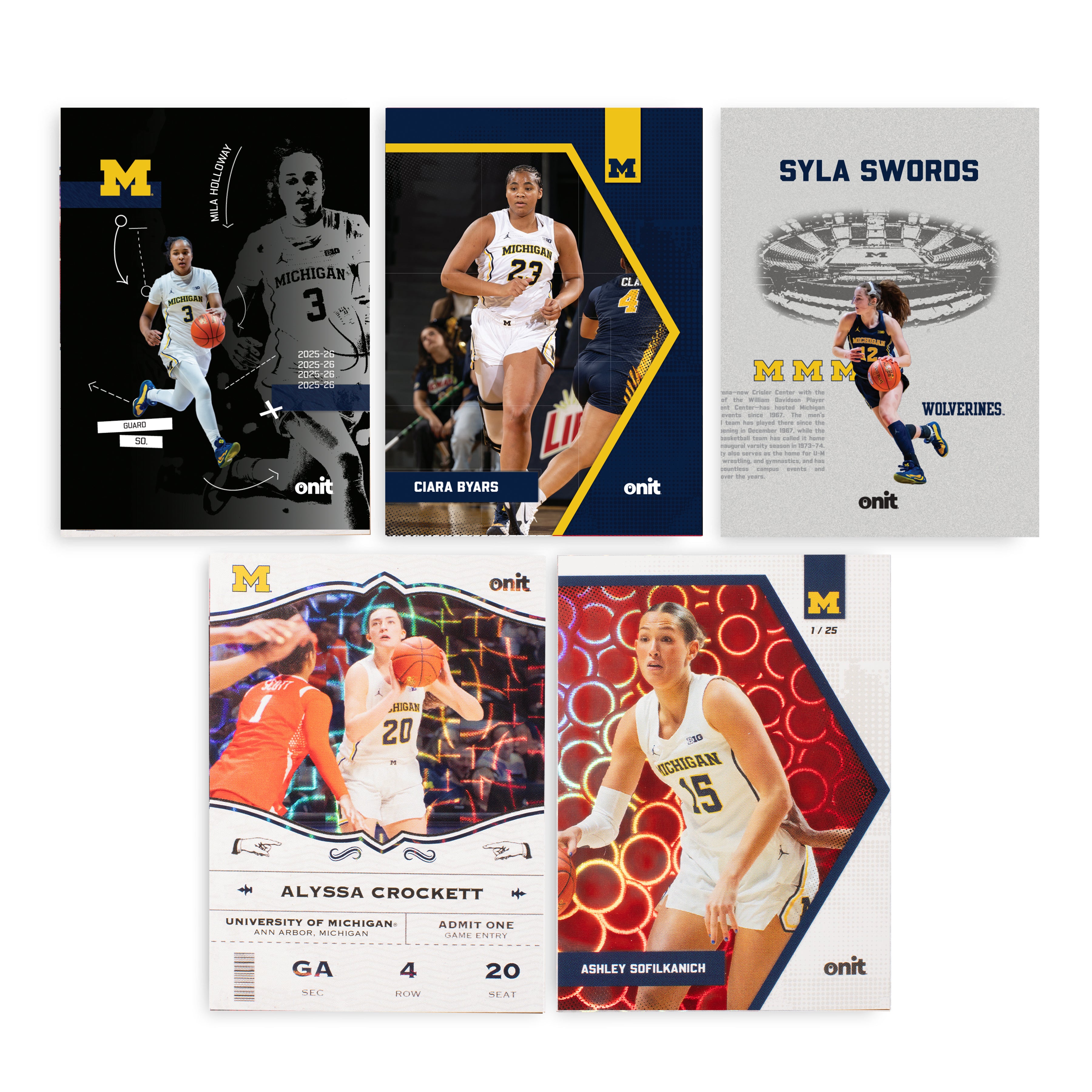 University of Michigan Women's Basketball 2025-26 Trading Cards - Single Pack
