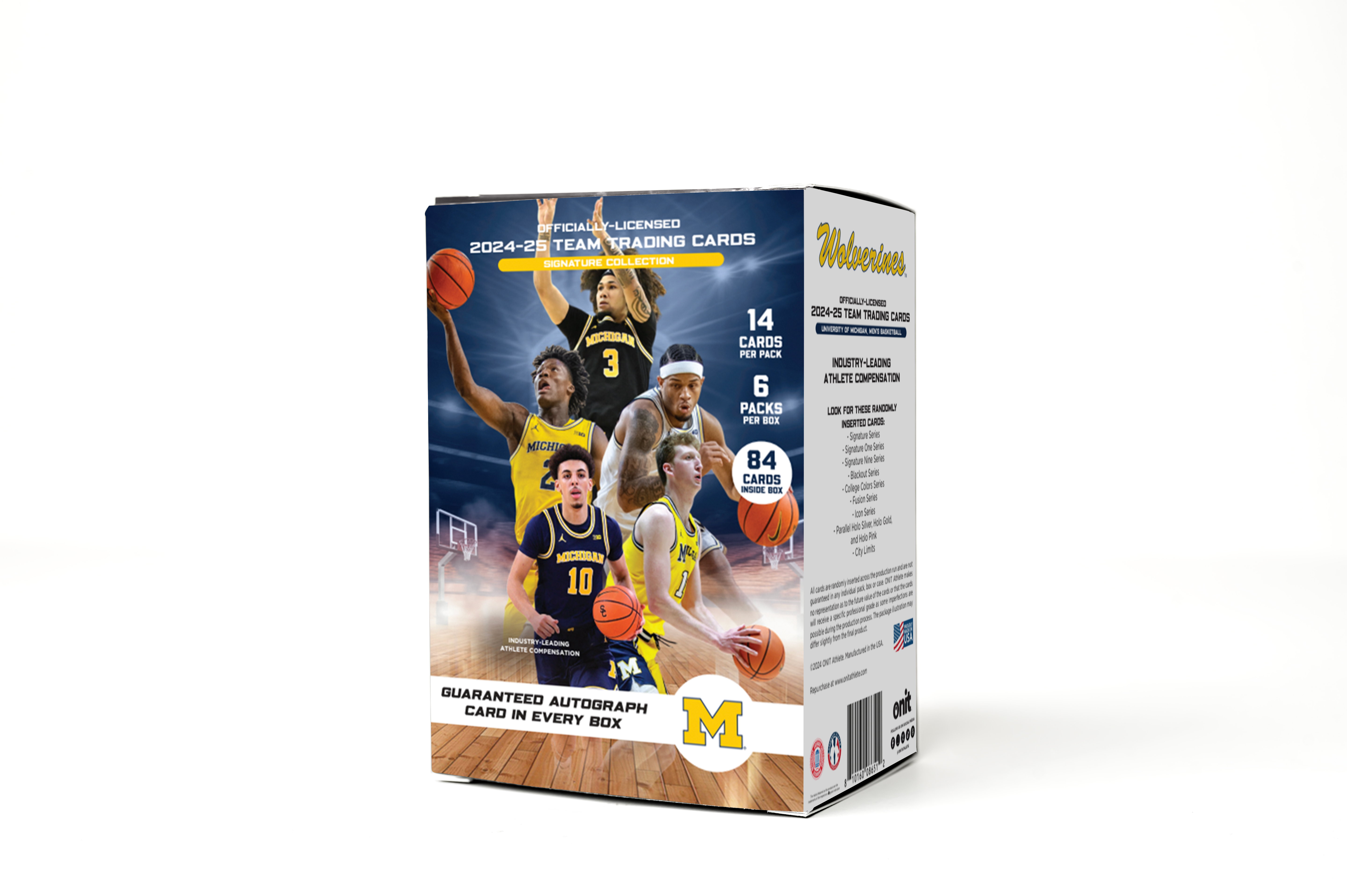 University of Michigan® 2024-25 Men's Basketball Trading Cards - Platinum Box with Guaranteed Autograph