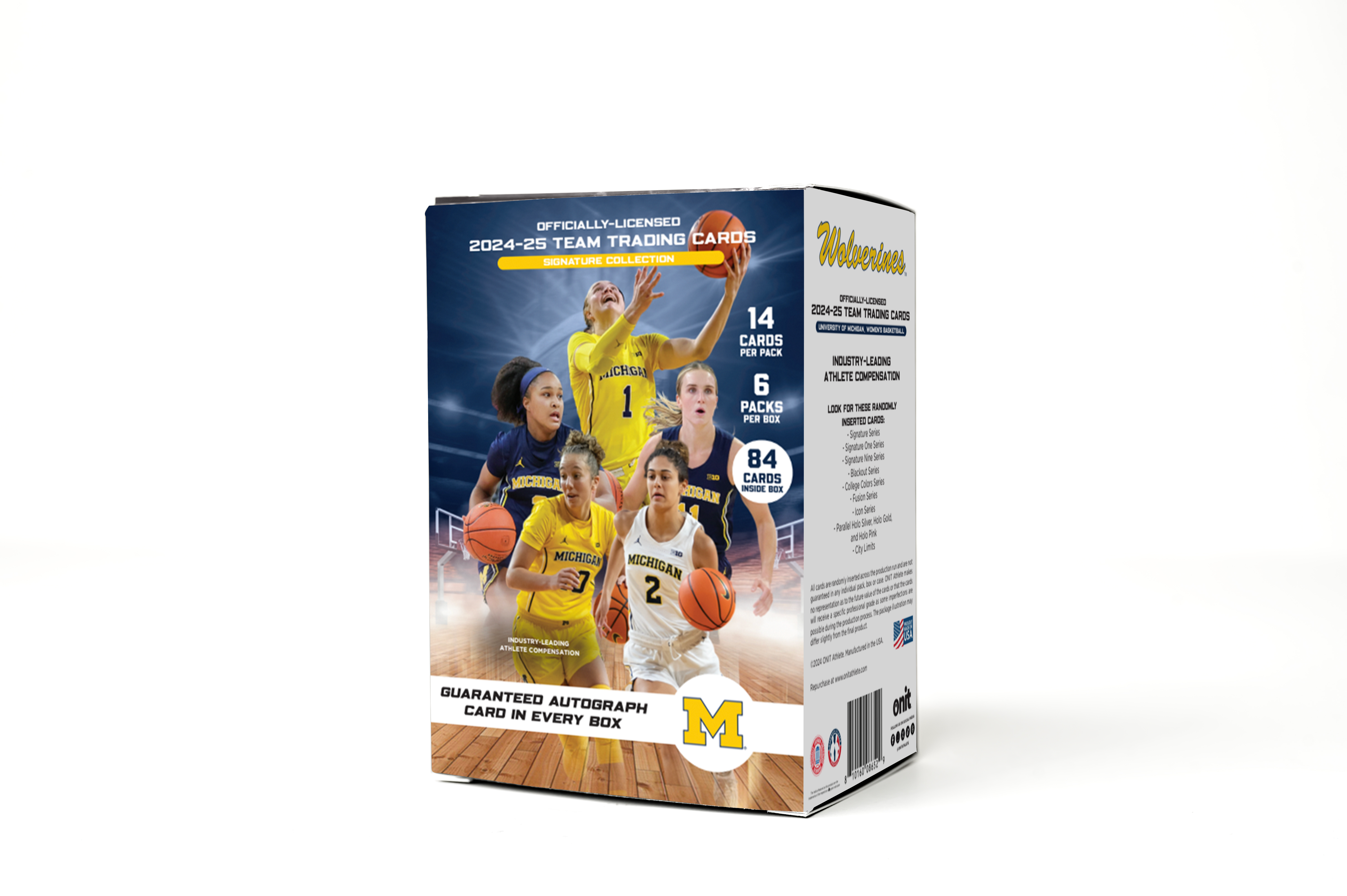 University of Michigan® 2024-25 Women's Basketball Trading Cards - Platinum Box with Guaranteed Autograph