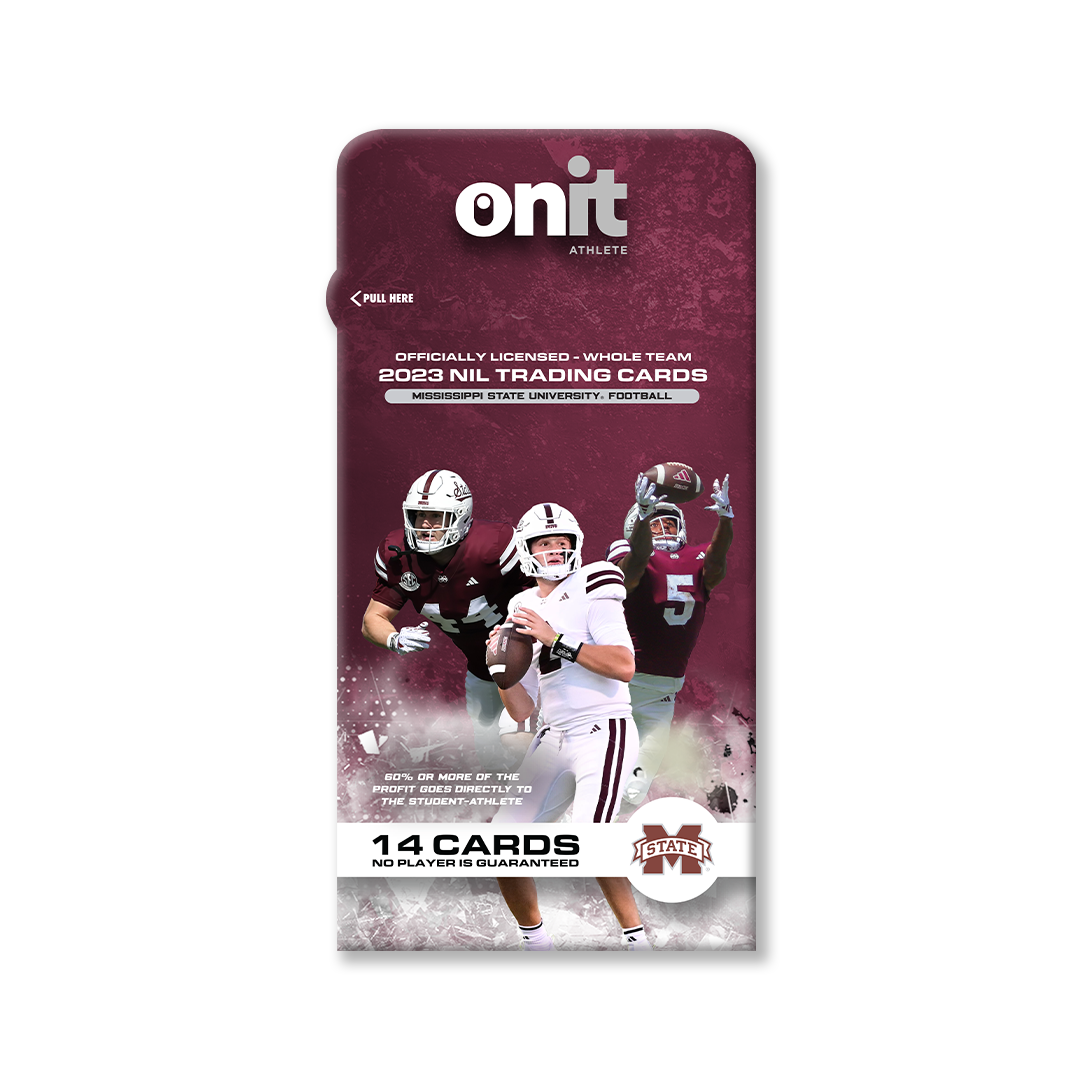 Mississippi State University® NIL Football - 2023 Trading Cards - Single Pack with GUARANTEED AUTO