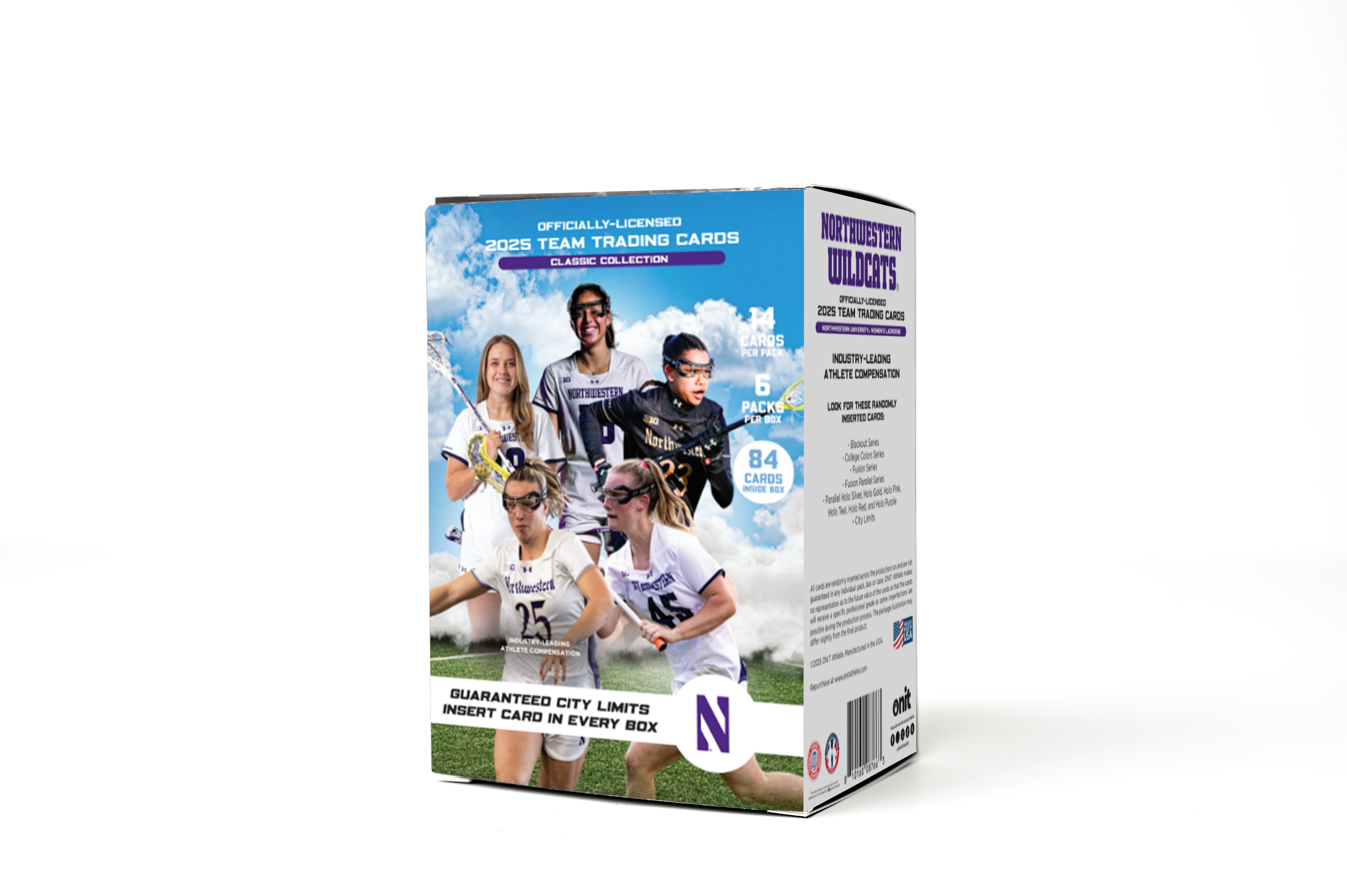 Northwestern University® 2025 Women's Lacrosse Trading Cards - Blaster Box