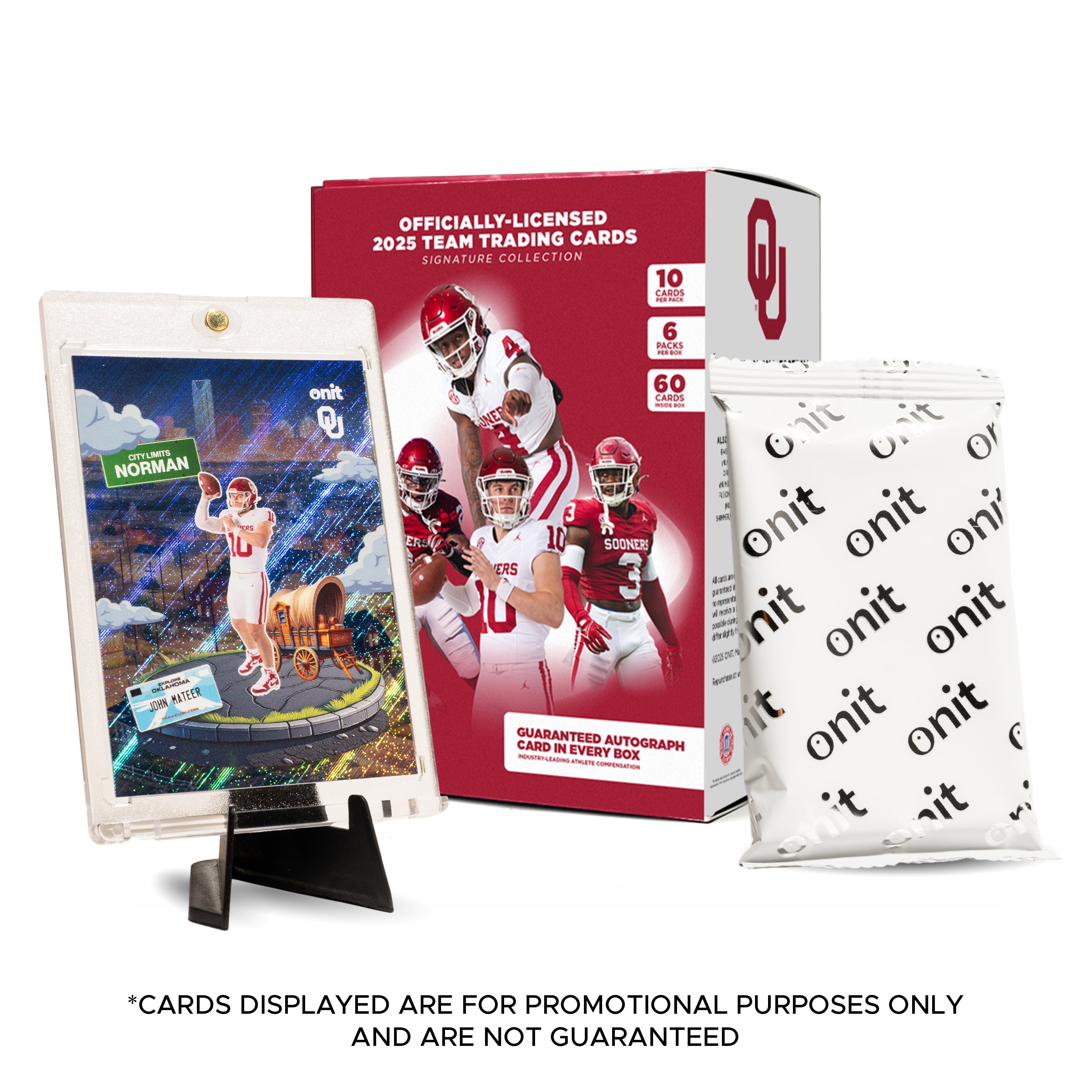 University of Oklahoma Football 2025 Trading Cards - Platinum Box