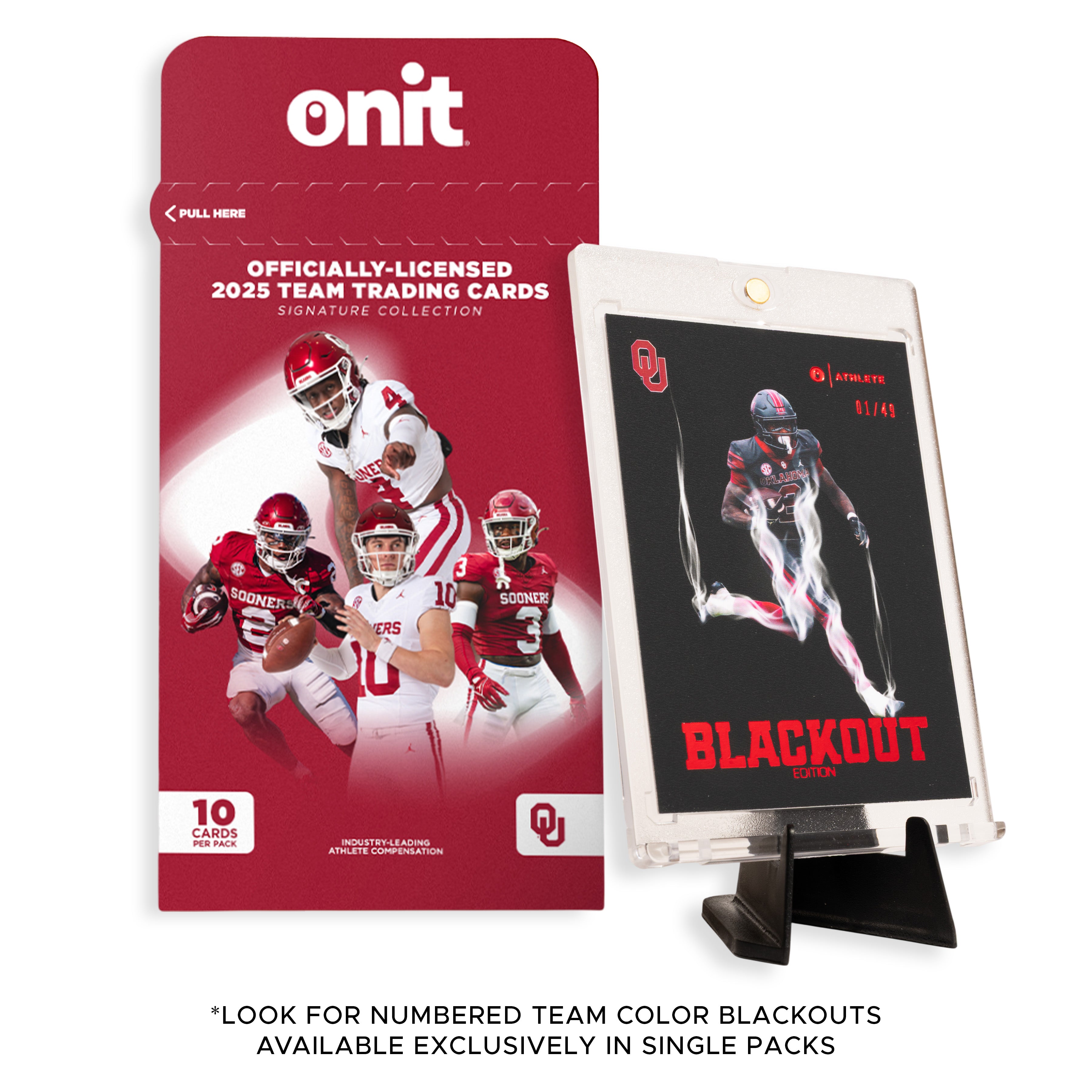 University of Oklahoma Football 2025 Trading Cards - Single Pack