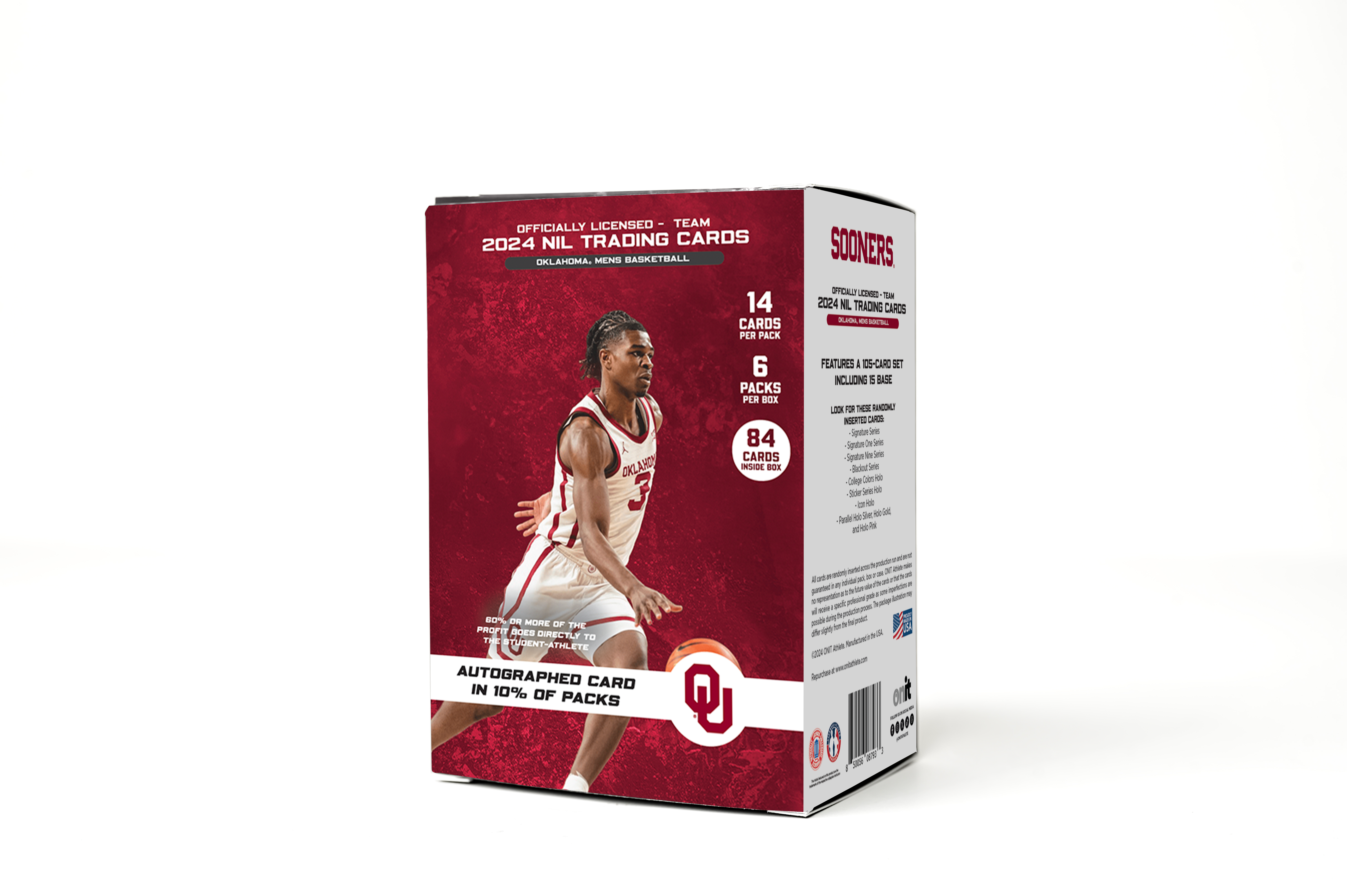 University of Oklahoma® Platinum Box - NIL Men's Basketball 2023-24 Trading Cards - GUARANTEED AUTOGRAPH